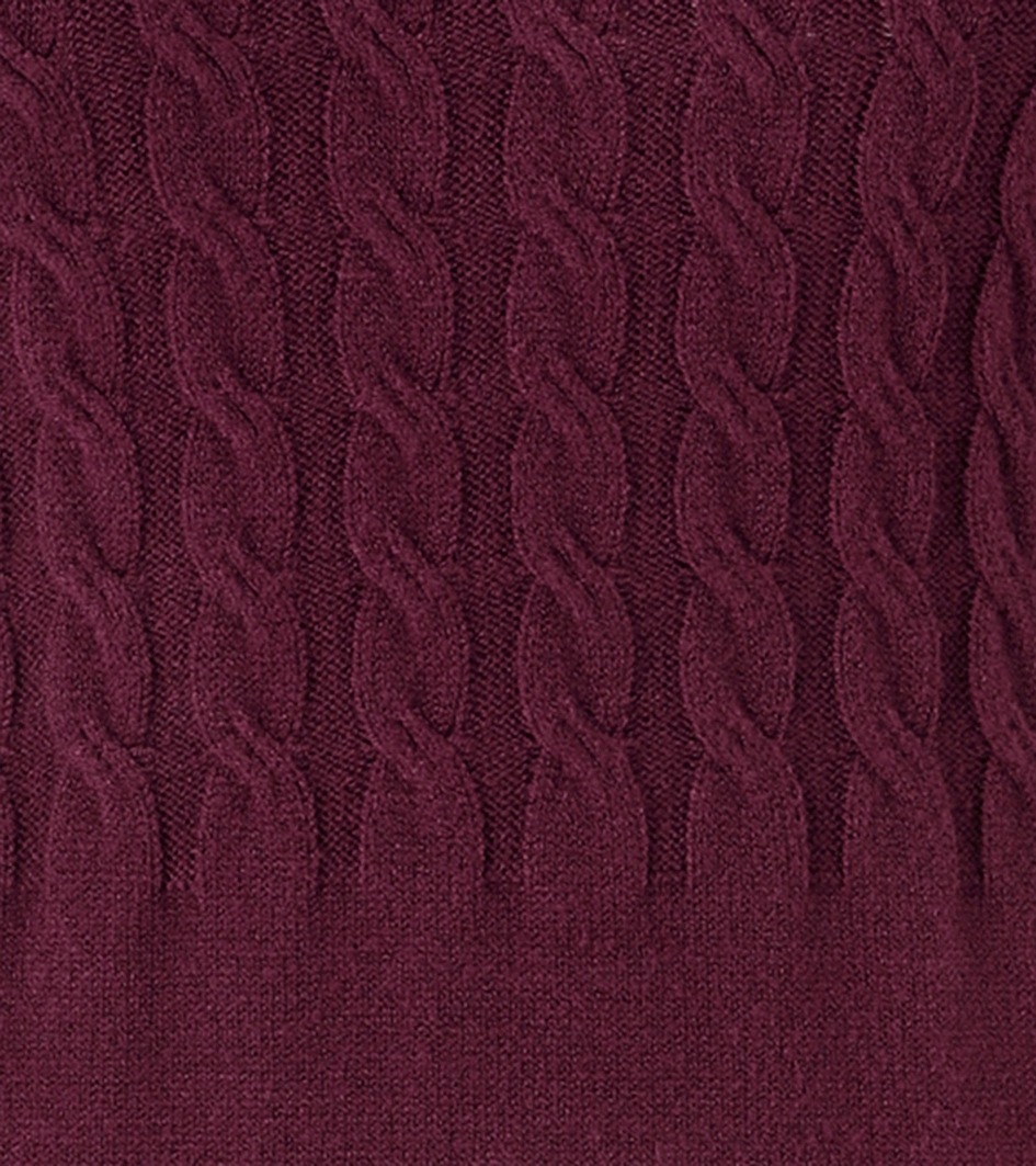 Aniston CASUAL Strickkleid, mit Zopfmuster im Oberteil und den langen Ärmeln