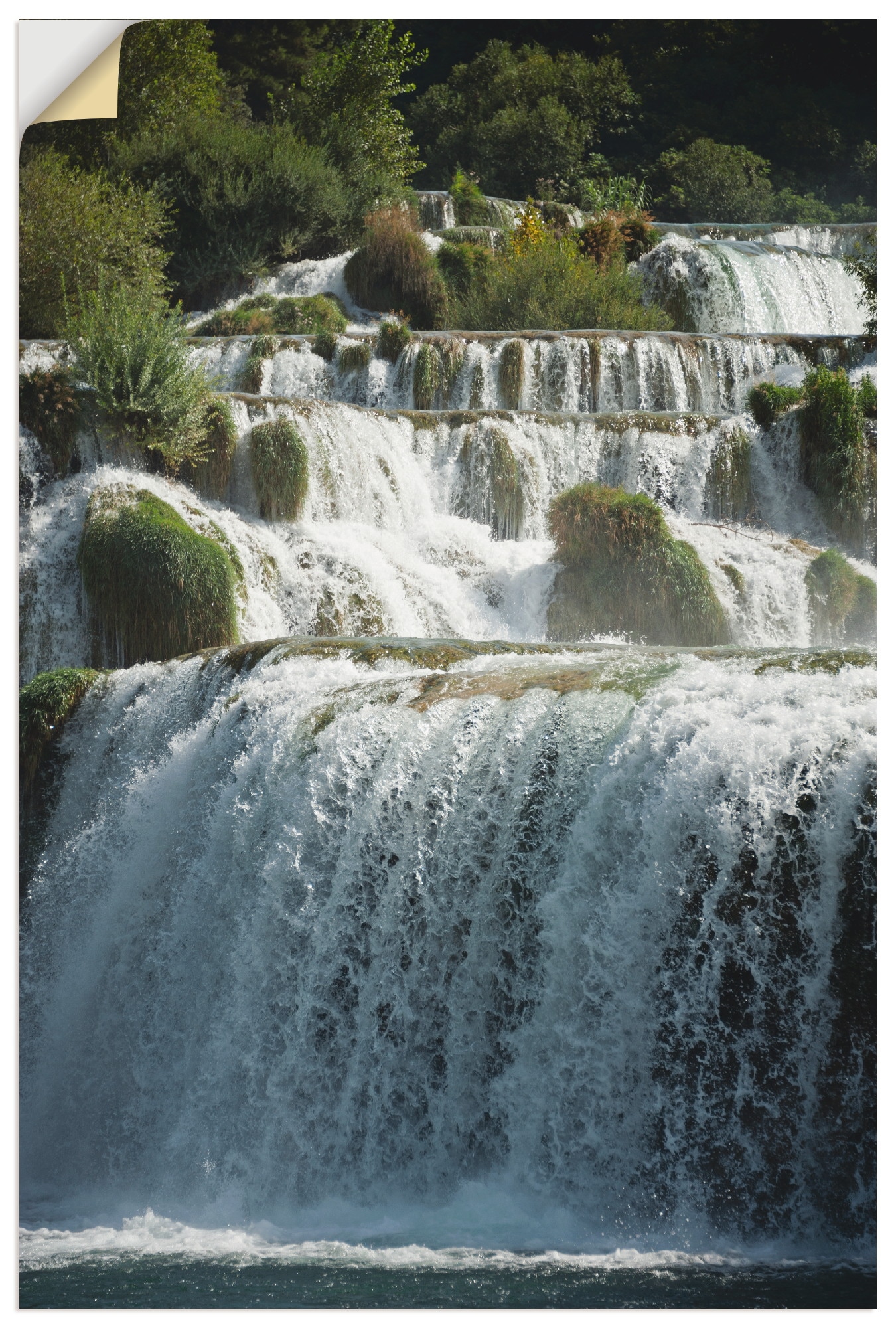 Artland Wandbild »Krka Wasserfälle«, Gewässer, (1 St.), als Alubild, Leinwandbild, Wandaufkleber oder Poster in versch. Größen