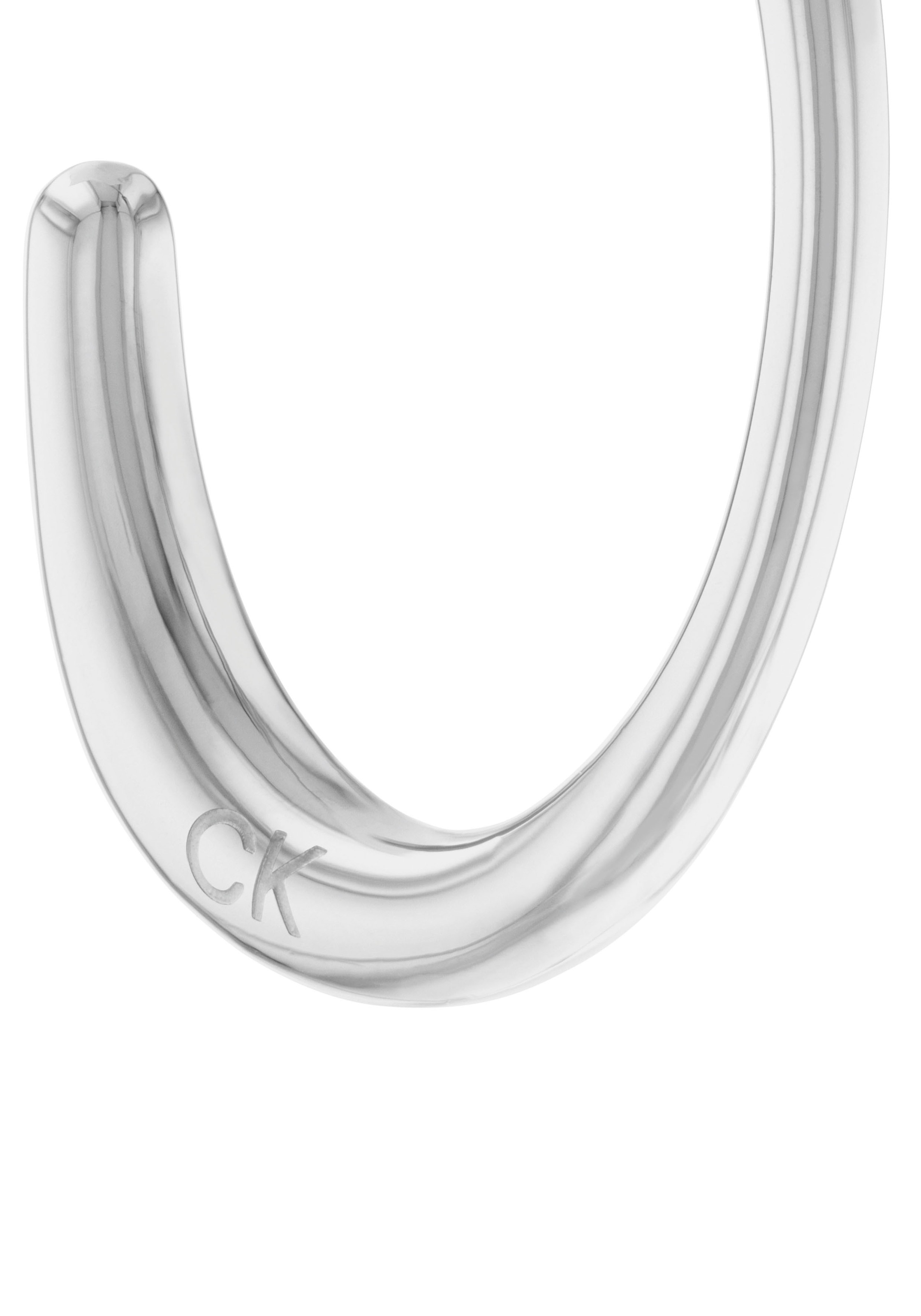 Calvin Klein Paar Creolen »Schmuck Edelstahl Ohrschmuck Damenohrringe SCULPTURAL«