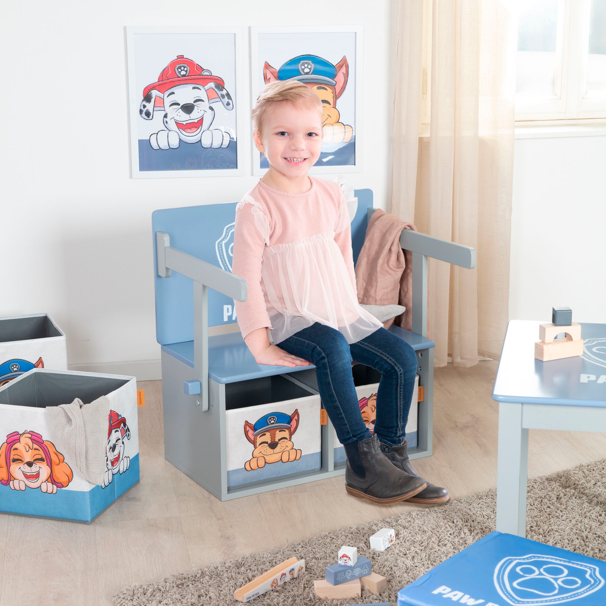 roba® Sitzbank »Paw Patrol«, mit 2 Aufbewahrungsboxen