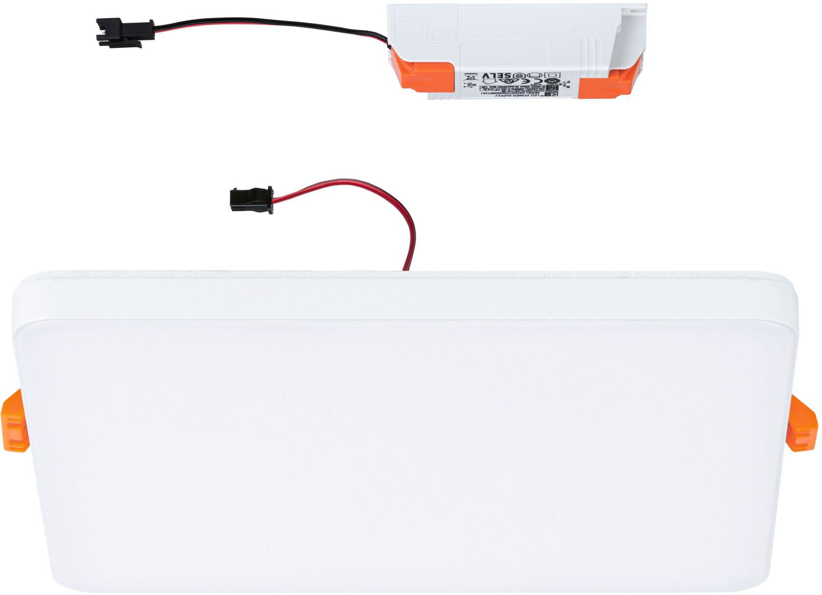 Paulmann LED Einbauleuchte »Veluna VariFit Edge IP44 eckig 160x160mm 1100lm 3000K Weiß«, 1 flammig, LED Einbaupanel IP44 eckig 160x160mm 1100lm 3000K Weiß
