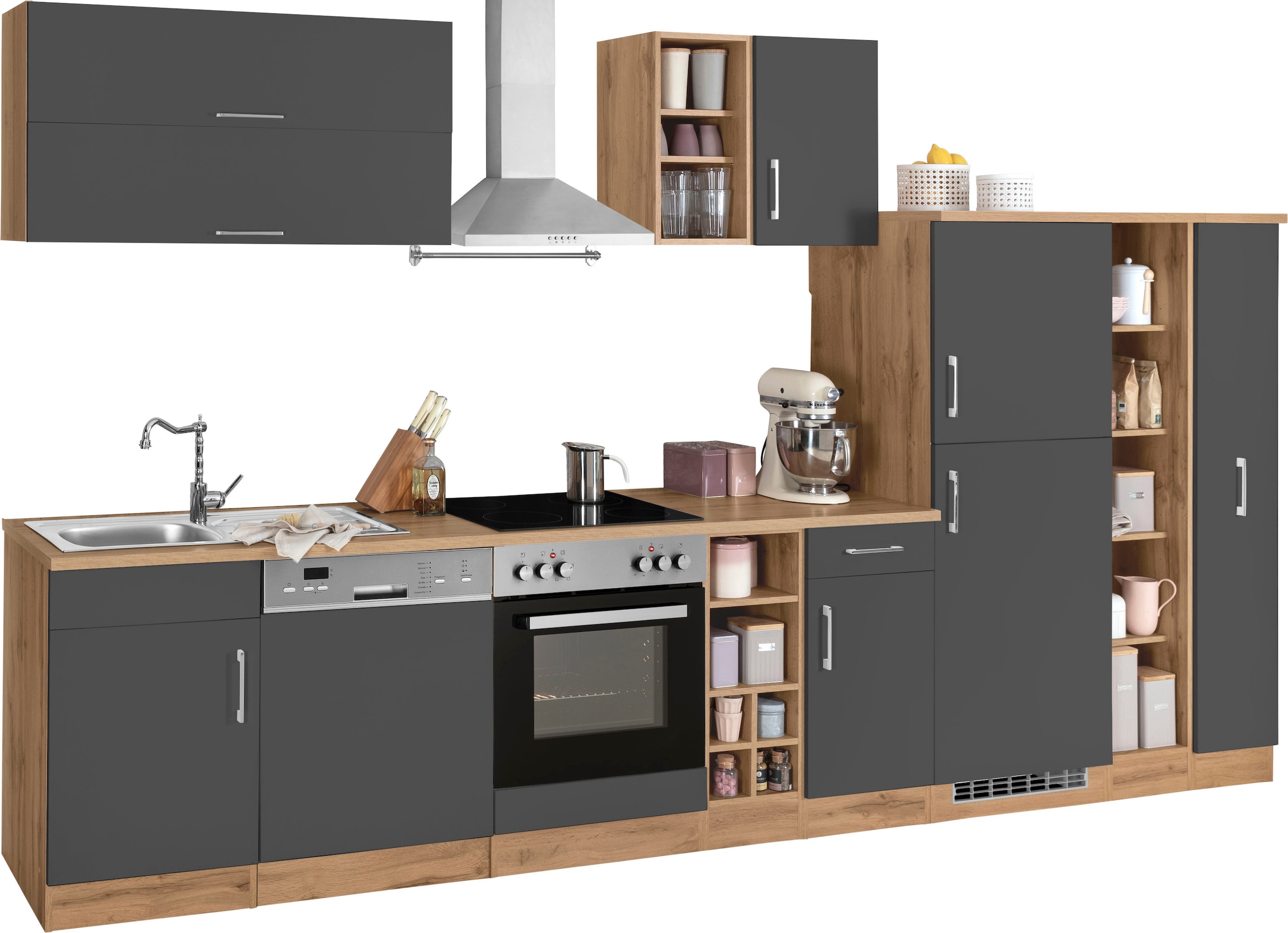 KOCHSTATION Küchenzeile »KS-Colmar«, ohne E-Geräte, Breite 360 cm günstig online kaufen