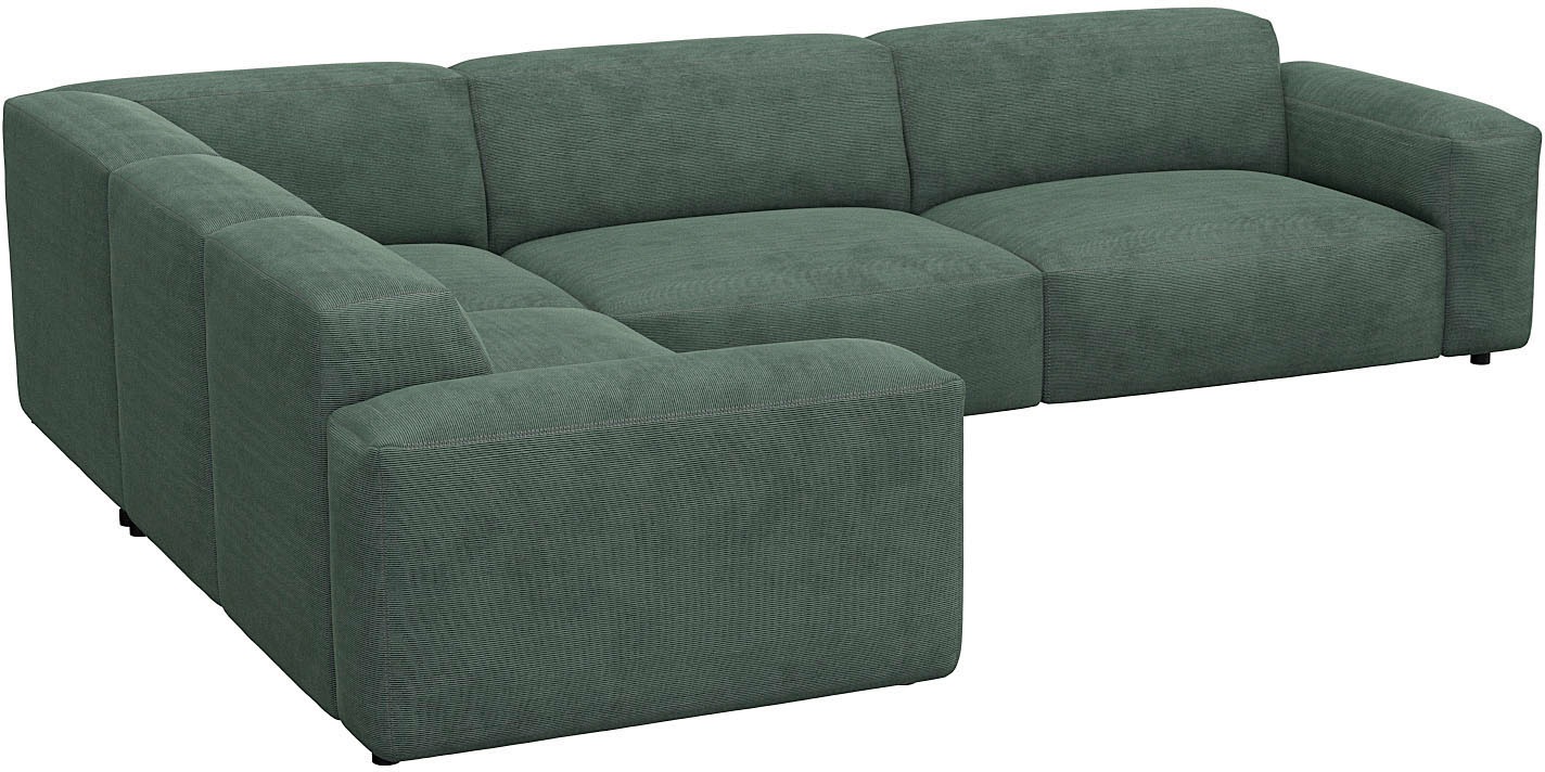 FLEXLUX Ecksofa »Lucera, super bequem durch hochwertigen Sitzaufbau mit Kaltschaum«, modern & anschmiegsam, L-Form, Designsofa