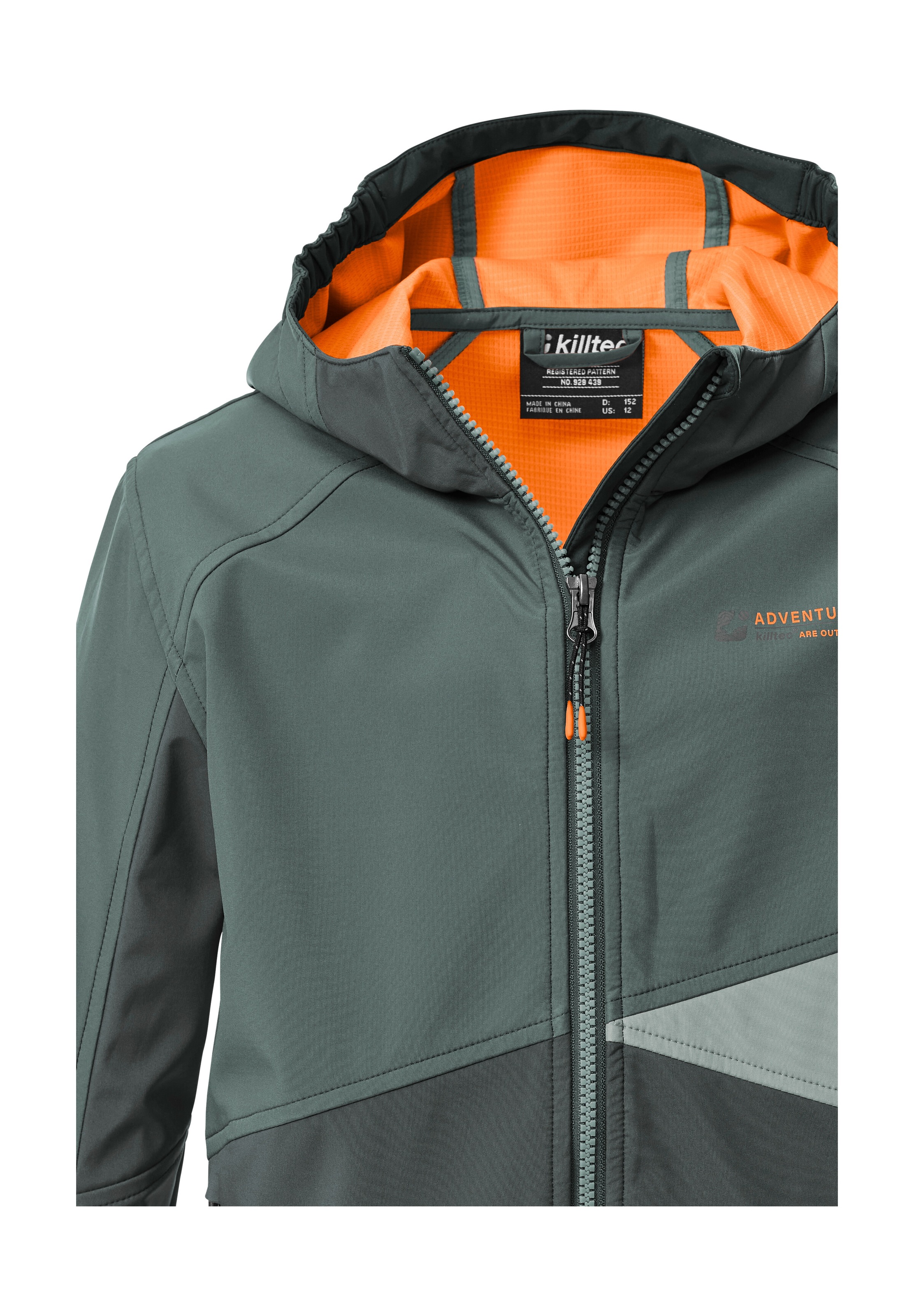 Killtec Softshelljacke »KOS 142 BYS SFTSHLL JCKT« Wind- und wasserabweisende Kinderjacke, Colourblock-Design