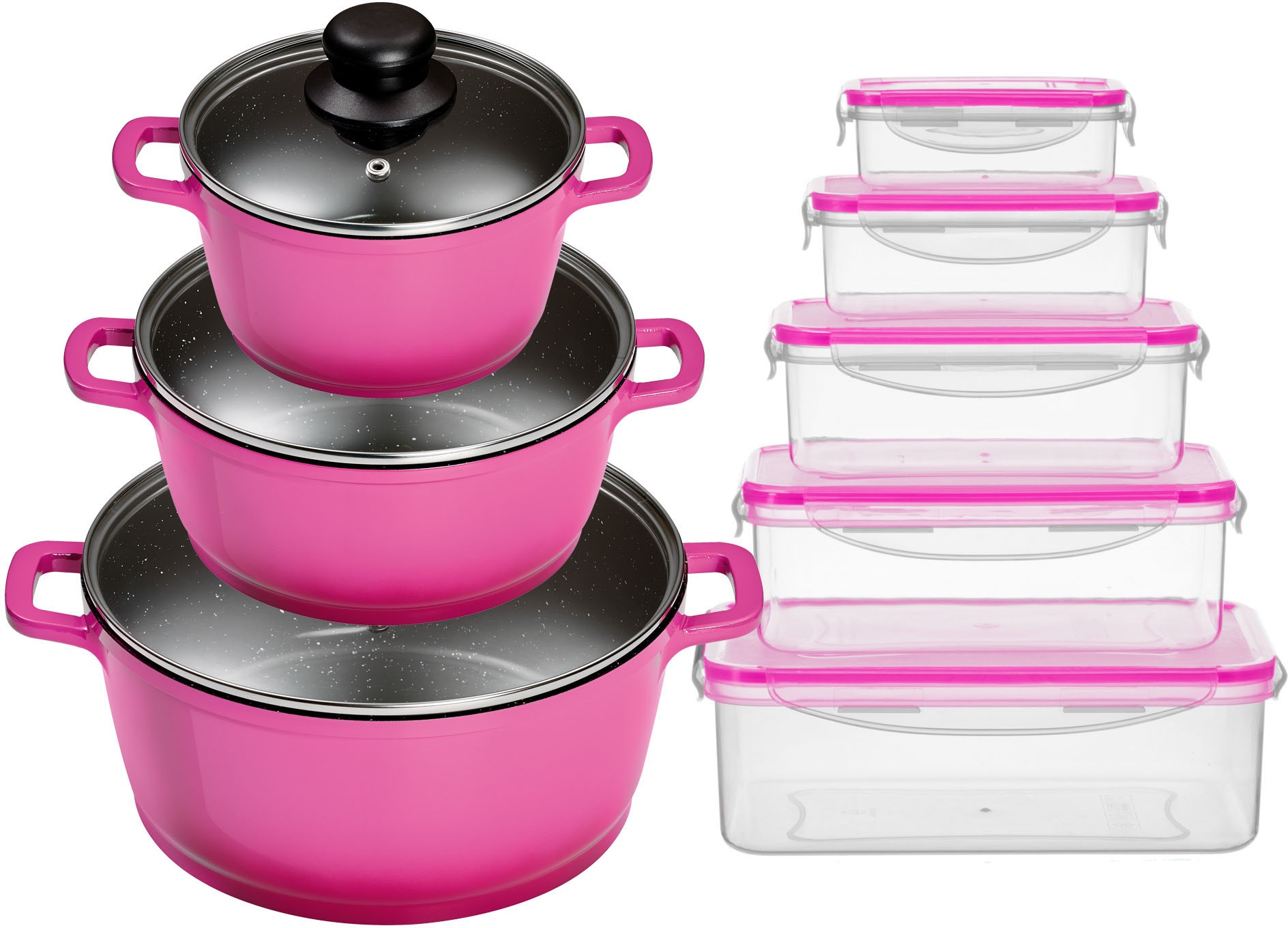 KING Topf-Set »ALUGUSS« Aluminiumguss Set, je 1 Kochtopf mit Deckel 16/20/2 günstig online kaufen