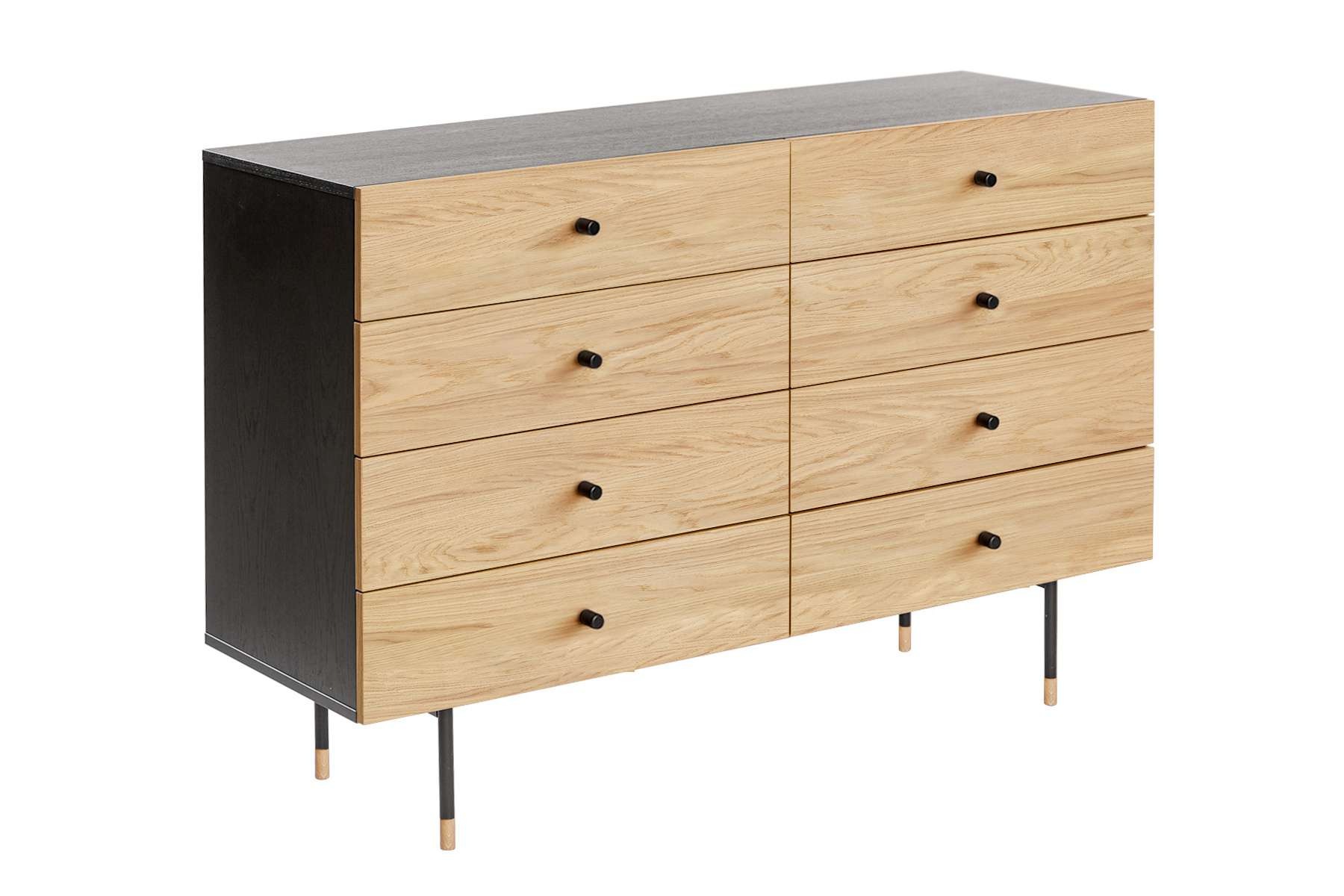 Woodman Kommode »Jugend« Echtholzfurnier aus Eiche, in 2 Breiten, mit Schub günstig online kaufen