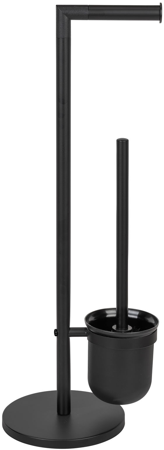 WENKO WC-Garnitur »Parus« aus Stahl Toilettenpapierhalter mit  WC-Bürstenhalter und WC-Bürste, freistehend