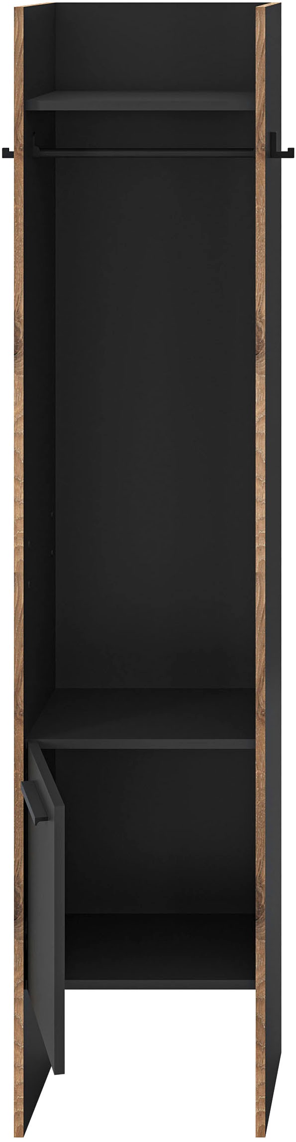 INOSIGN Garderobenschrank »MUSTA, Breite: 42cm, inkl. Kleiderstange, 2 Haken, 1 Tür«, Dielenschrank, Flurschrank, Schrank, Universalschrank, Sitzbank
