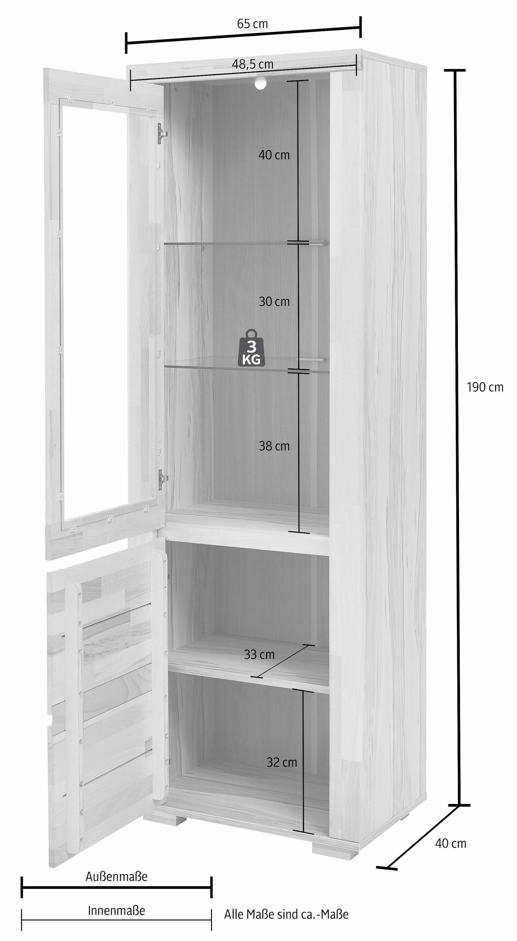 Woltra Vitrine »Denis«, 190 Höhe bestellen cm Rechnung auf