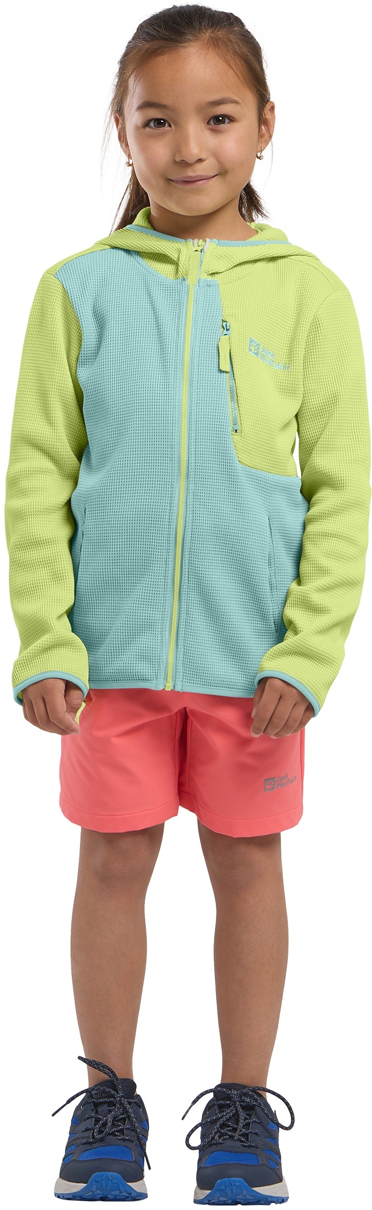 Jack Wolfskin Softshelljacke »ACTAMIC GRID MIDLAYER K«, mit Kapuze