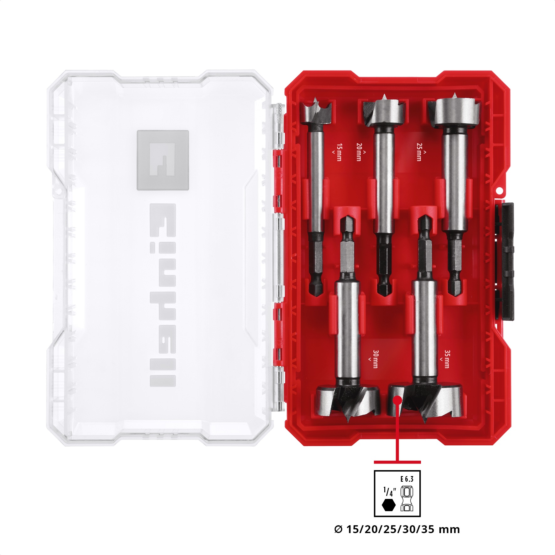 Einhell Forstnerbohrer »M-CASE« Set, Forstnerbohrer-Set, 5 Stk. tlg. günstig online kaufen