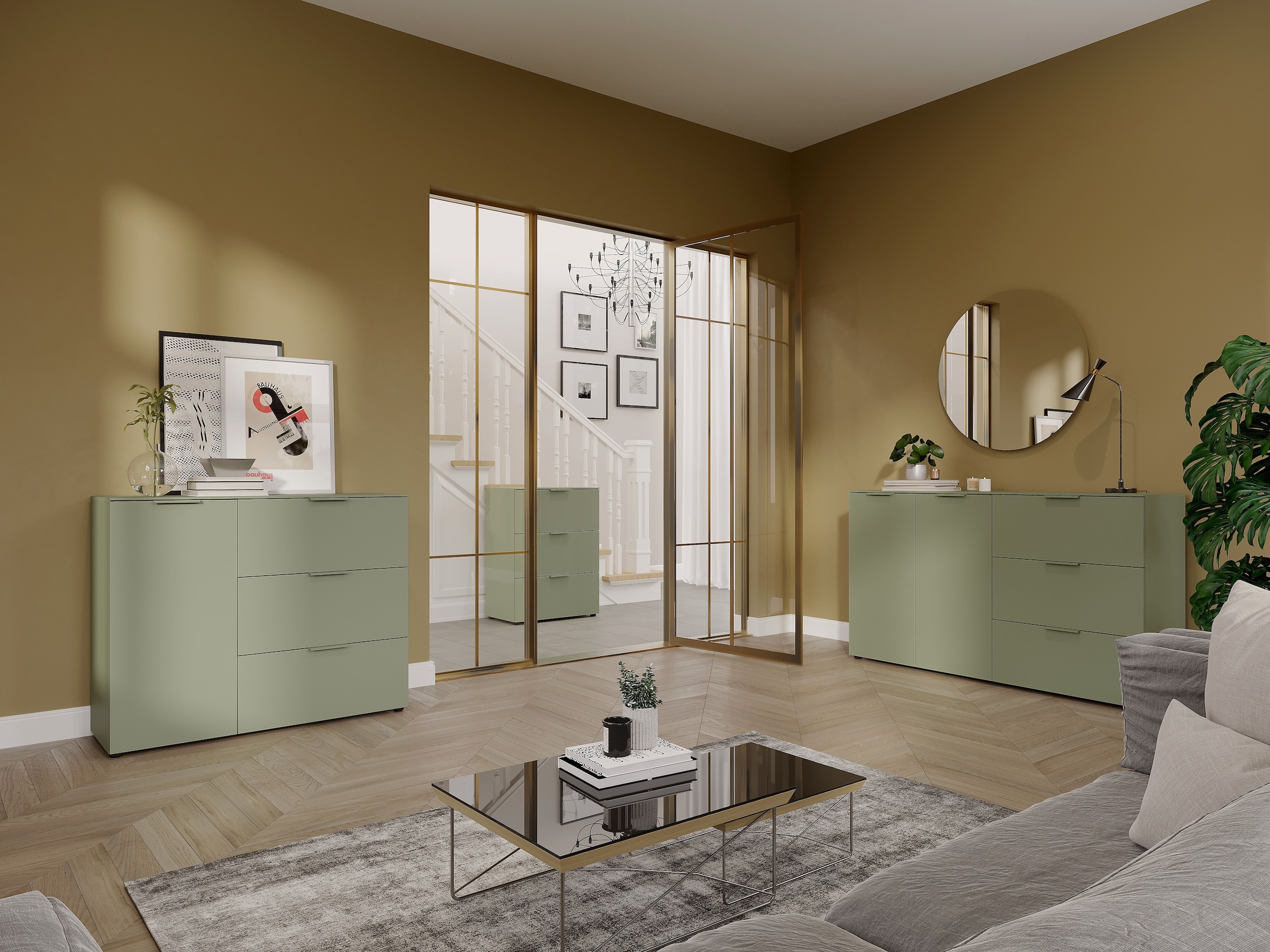 GERMANIA Sideboard »Savoca« 1 Stk. tlg. Breite 109 cm, Soft-close, 2 Fußvarianten inkl., Made in Germany