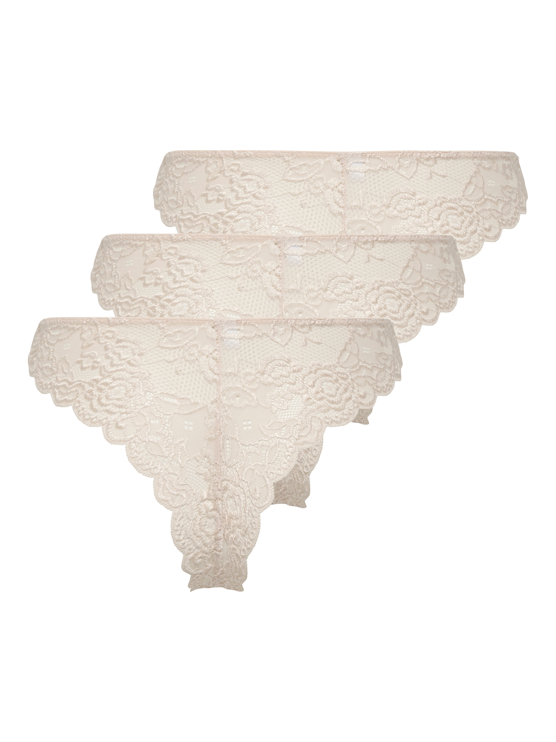 ONLY Brasilslip »ONLCHLOE LACE BRAZIL 3-PACK NOOS ACC«, (Packung, 3 St.)