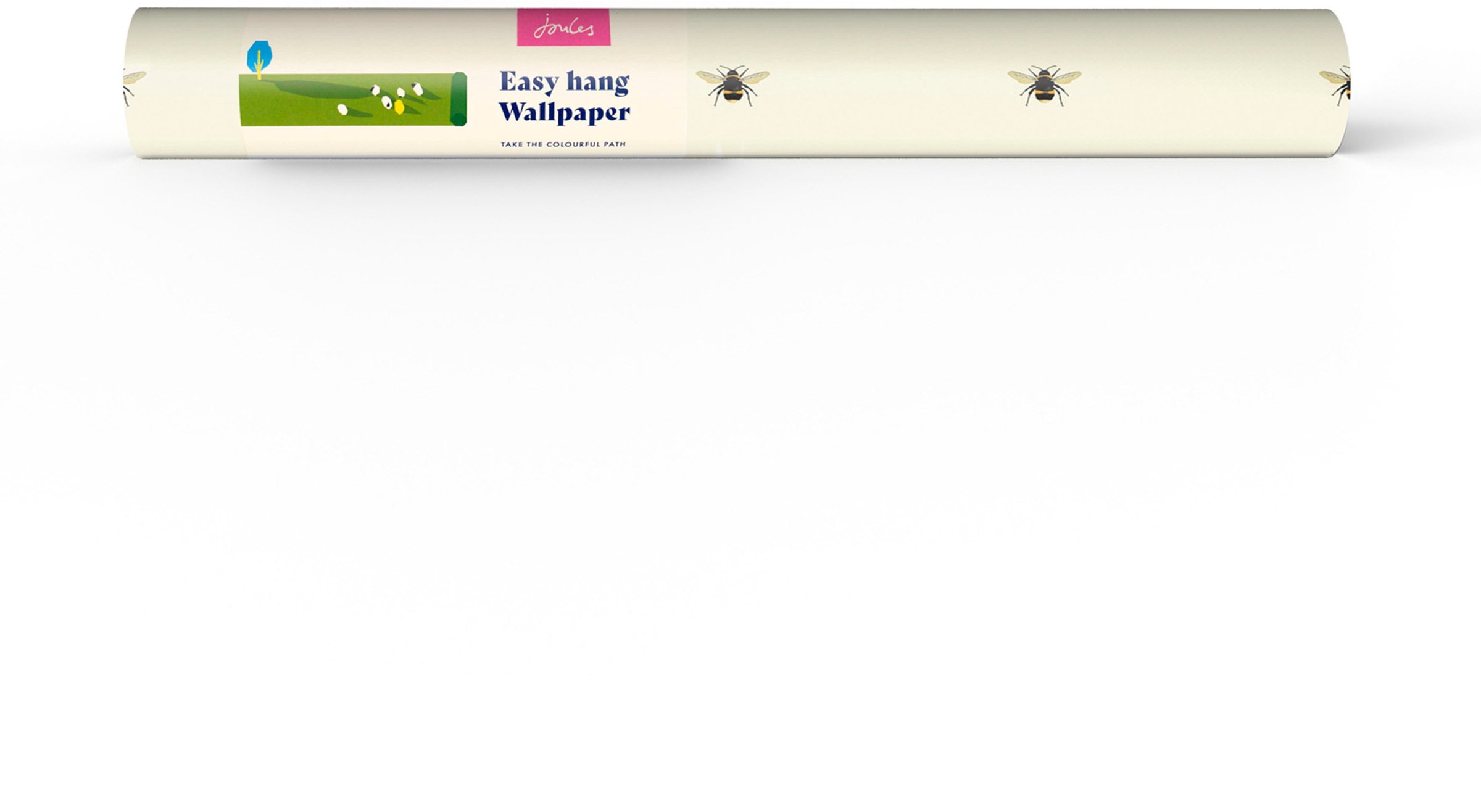 Joules Vliestapete »Botanical Bee Crème« animal print glatt animal print