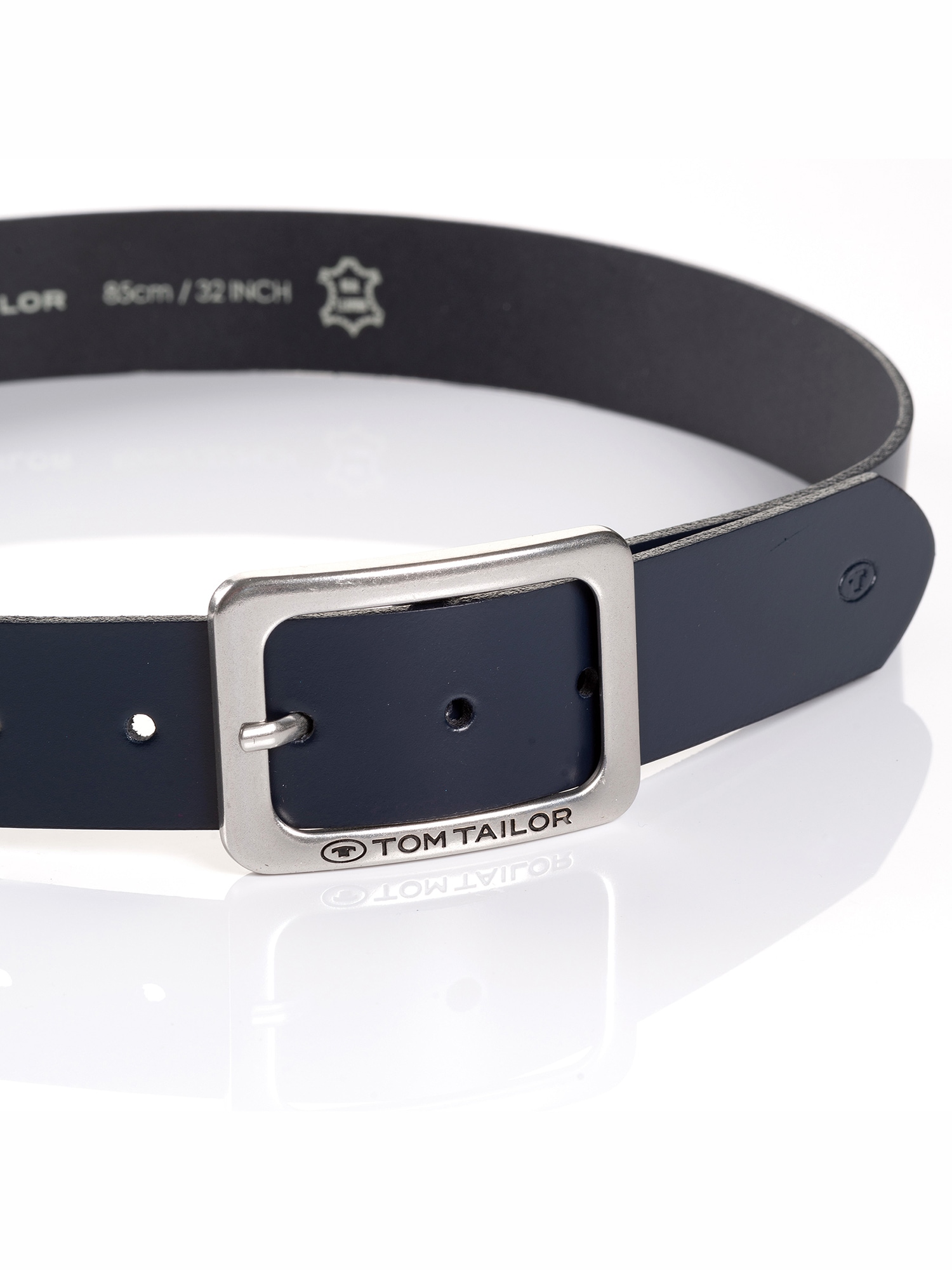 TOM TAILOR Ledergürtel »TTEVE«, 4 cm breiter Damen Ledergürtel, kalssiches Must-Have