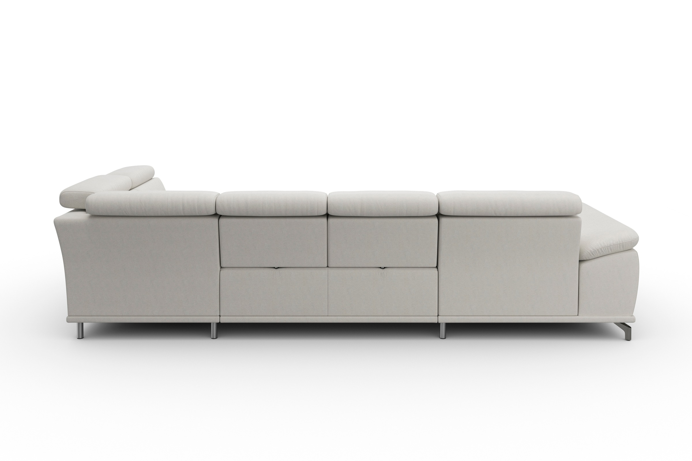sit&more Wohnlandschaft »Cabrio U-Form, mit Sitztiefenverstellung, Arm- und Kopfteilverstellung«, 3 Nierenkissen, Federkern, optional Bettfunktion und Stauraum