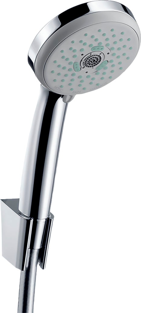 hansgrohe Duschbrause »Croma 100«, (Brauseschlauch, Handbrause, Brausehalte günstig online kaufen