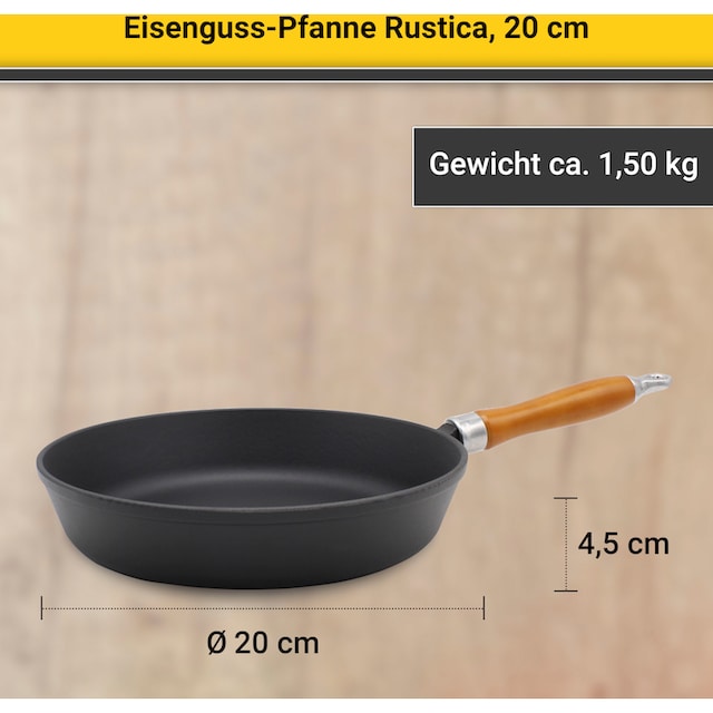 Krüger Bratpfanne »Rustica«, Gusseisen, (1 tlg.), Induktion online  bestellen