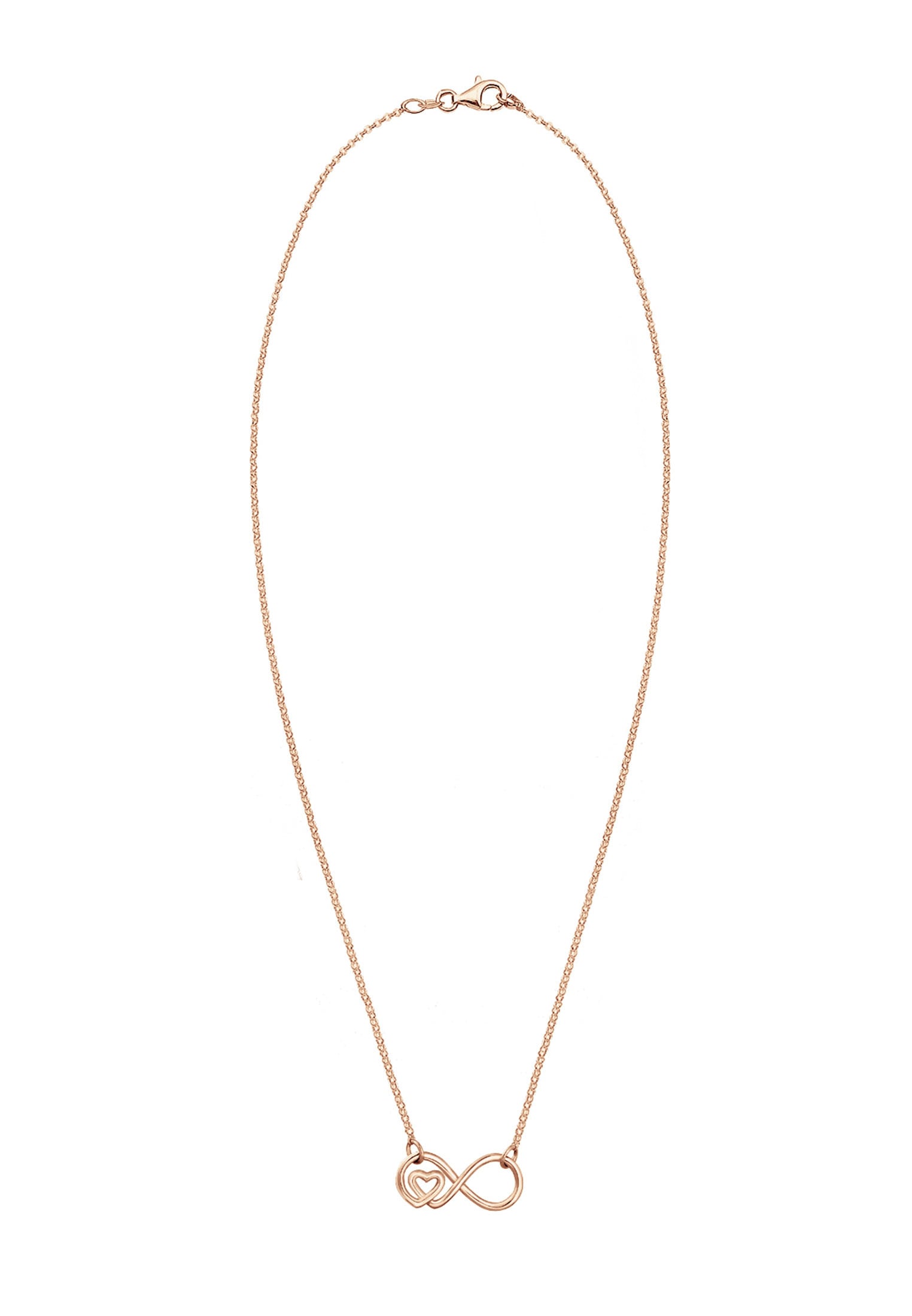 Elli Kette mit Anhänger »Infinity Unendlichkeit Herz 925 Sterling Silber«