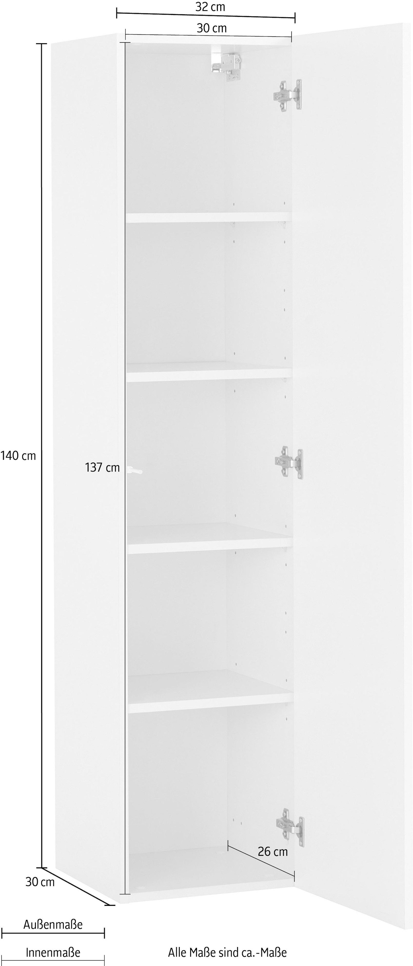 borchardt Möbel Hängevitrine »TOLEDO«, Höhe 140 cm