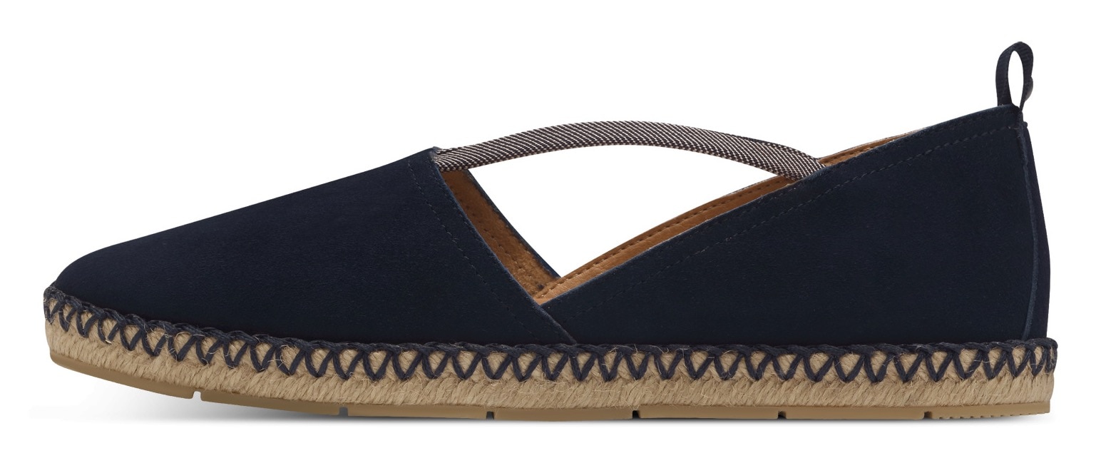 Tamaris Espadrille, Plateau, Sommerschuh, Flats, Schlupfschuh mit Touch It-Ausstattung