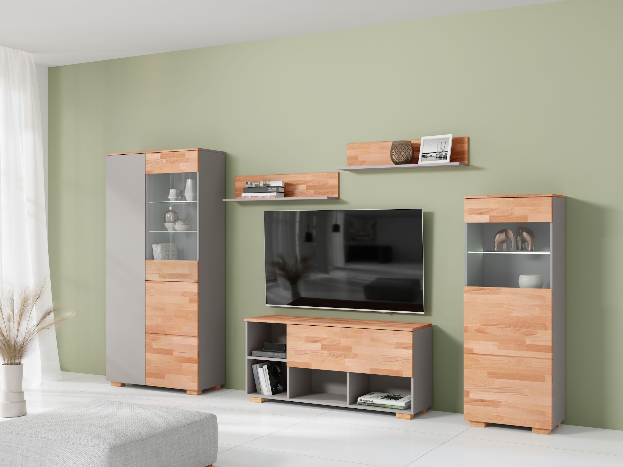 Home affaire Wohnwand, (5 St.), schöne moderne Optik