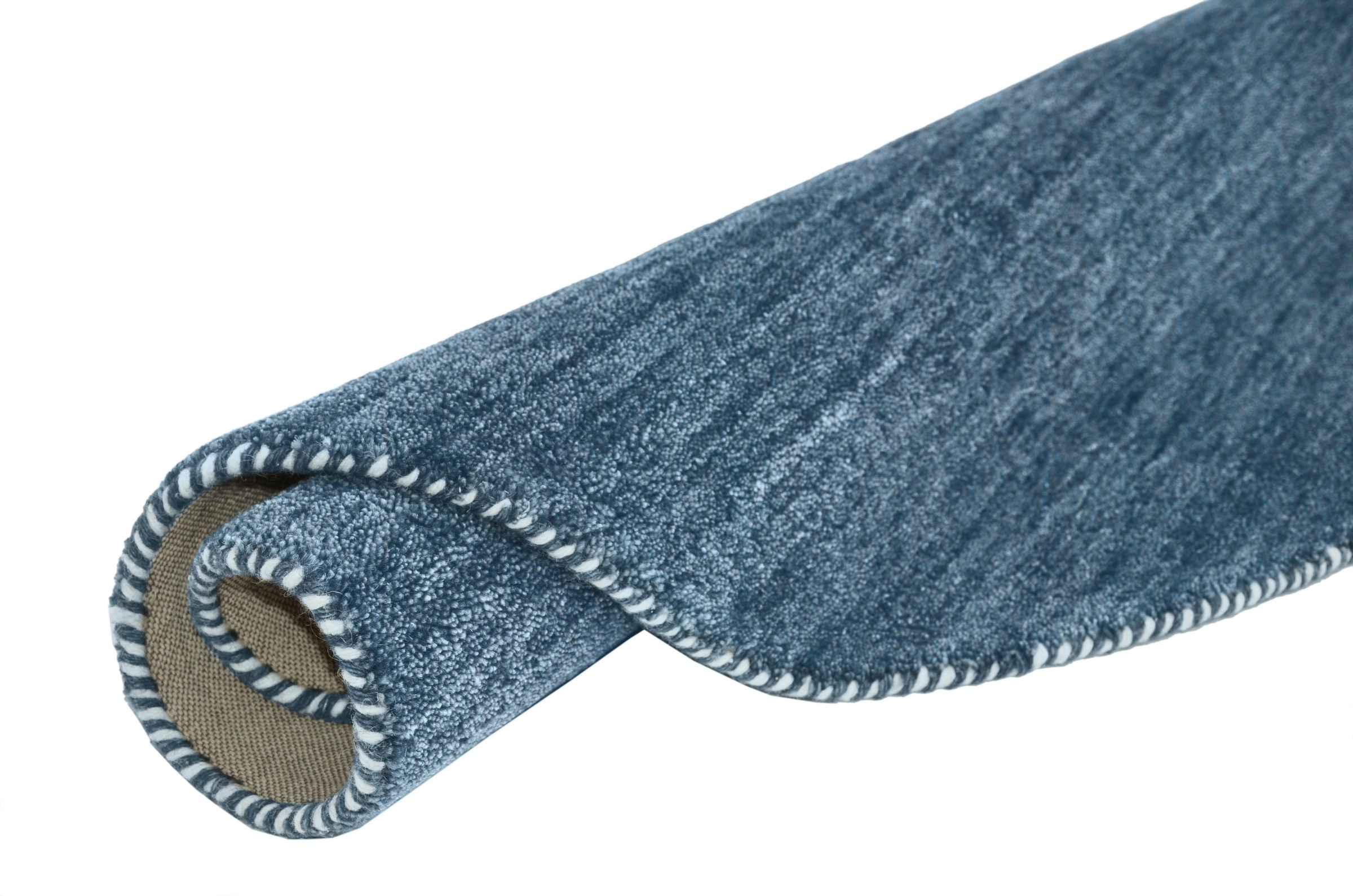 THEKO Wollteppich »Gabbeh Uni, Handgefertigt, Teppich, meliert, reine Wolle,« rund 14 mm Höhe Wohnzimmer, Esszimmer, Schlafzimmer, auch als Läufer oder rechteckig