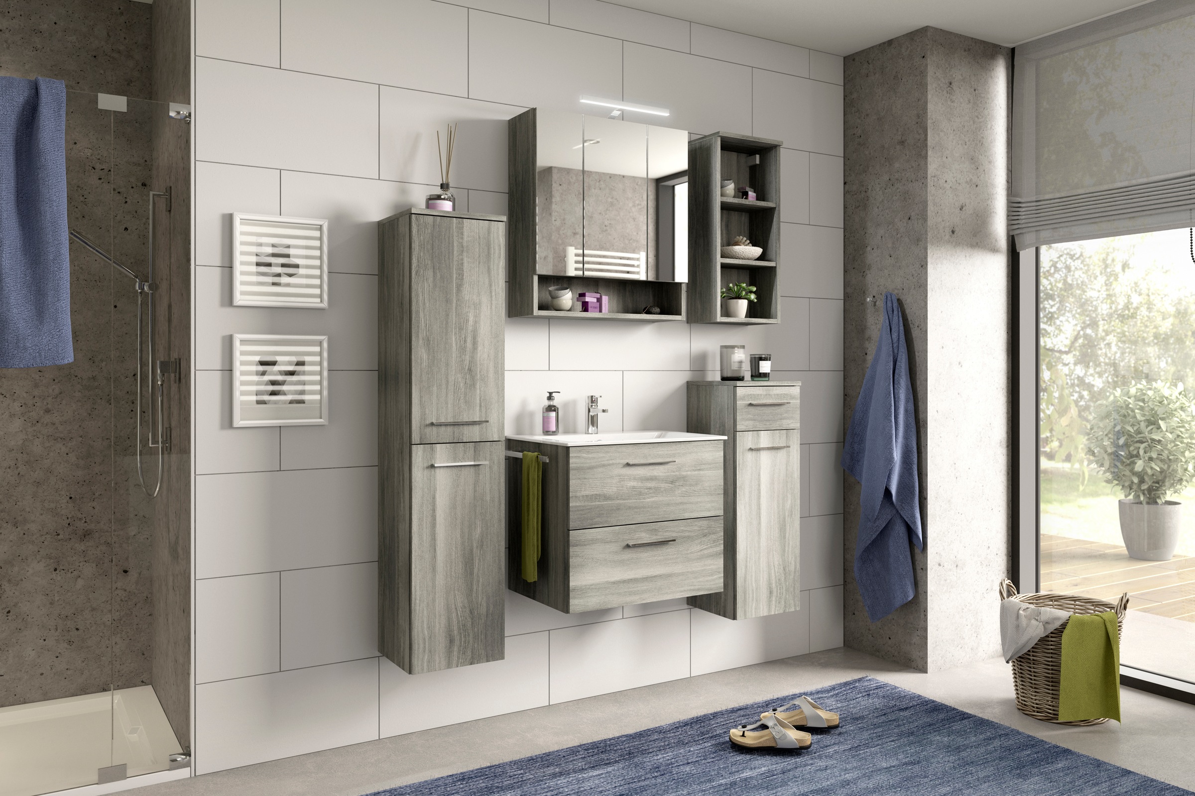 INOSIGN Midischrank "Lecce", Badmöbel, Schrank günstig online kaufen