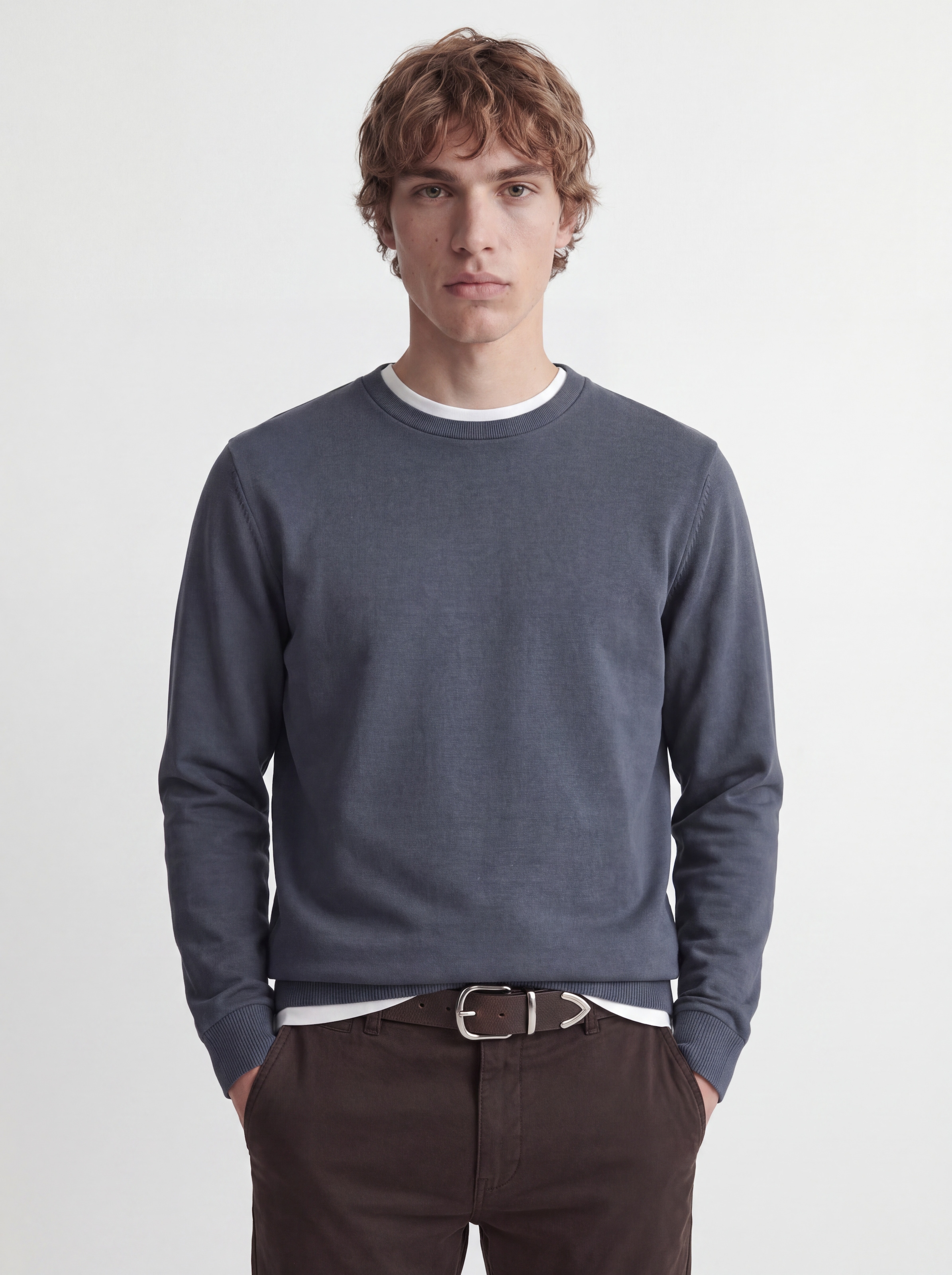 Jack & Jones Rundhalspullover »JJEBASIC KNIT CREW NECK NOOS« Baumwolle, regular fit