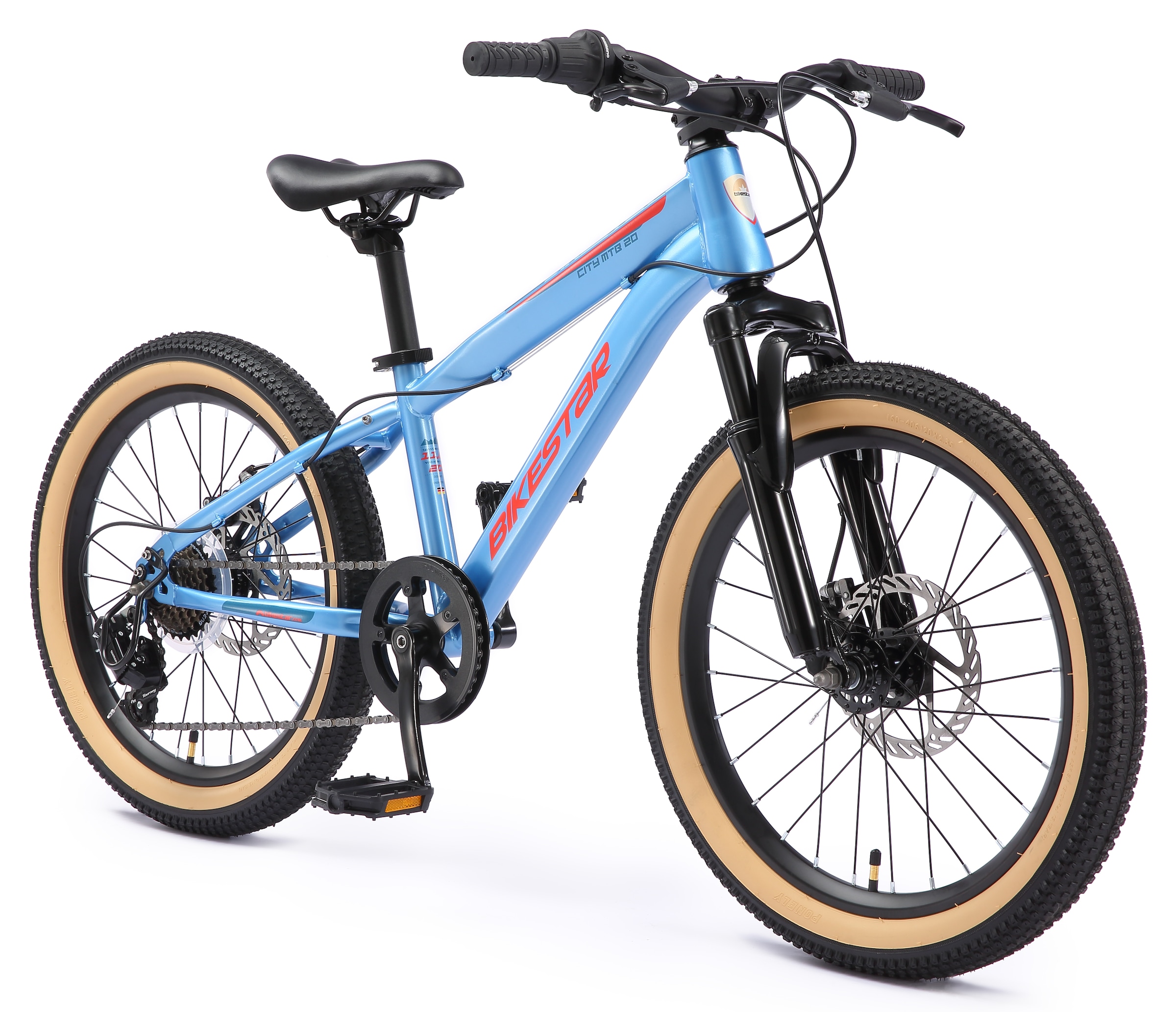 Bikestar Jugendfahrrad 7 Gang Shimano RD-TY21 Schaltwerk Kettenschaltung