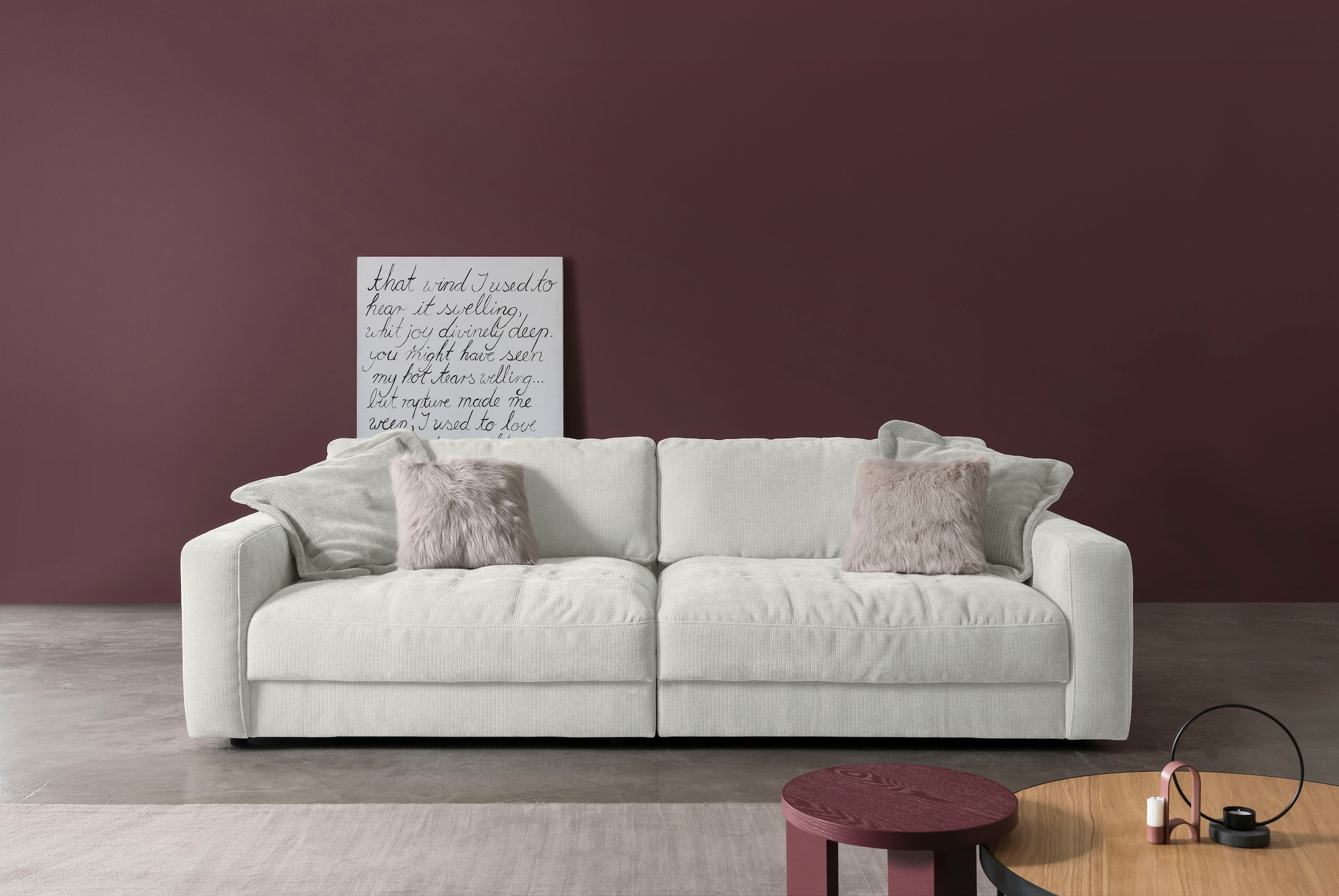 BETYPE Big-Sofa »Be Comfy«, legerer Sitzkomfort, wahlweise mit manueller Sitztiefenverstellung