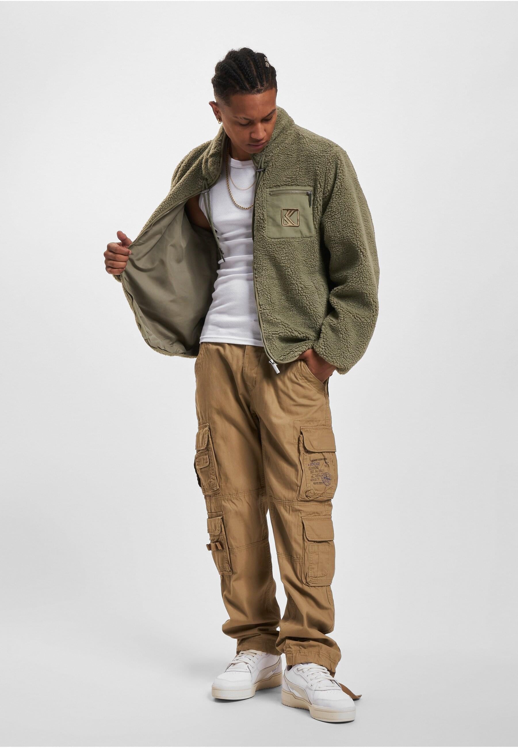 Karl Kani Winterjacke »Karl Kani Herren KM234-007-2 KK OG Teddy Trackjacket« 1 Stk. tlg. ohne Kapuze