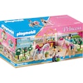 Playmobil® Konstruktions-Spielset »Reitunterricht im Pferdestall (70450), Princess«, (185 St.), Made in Germany