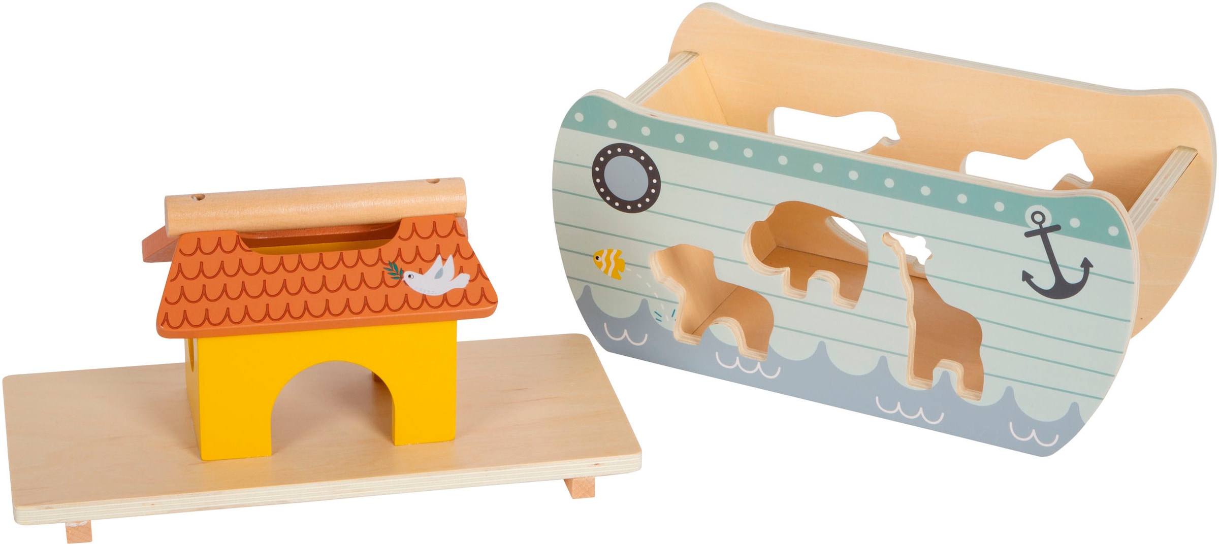 Small Foot Steckspielzeug »Steckspiel Arche Noah Safari«
