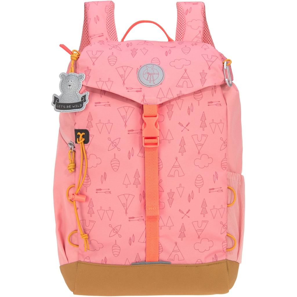 LÄSSIG Kinderrucksack »Adventure, rose, Big Backpack«, inkl. thermoisolierter Sitzunterlage; aus recyceltem Material