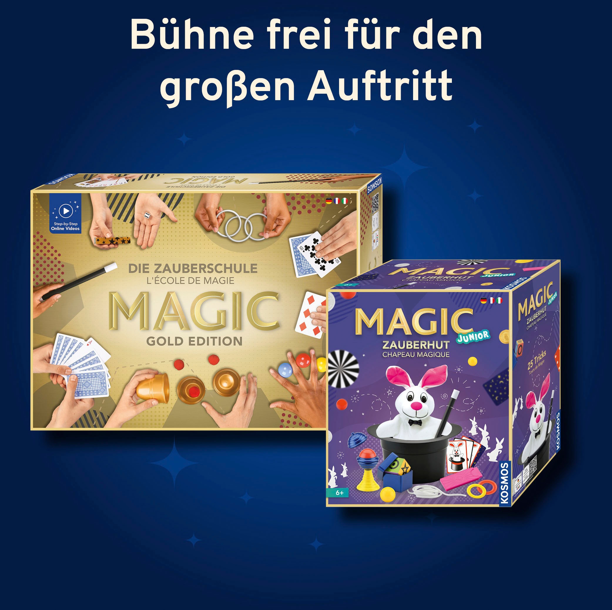 Kosmos Zauberkasten »Die Zauberschule Magic - Gold Edition DFI«