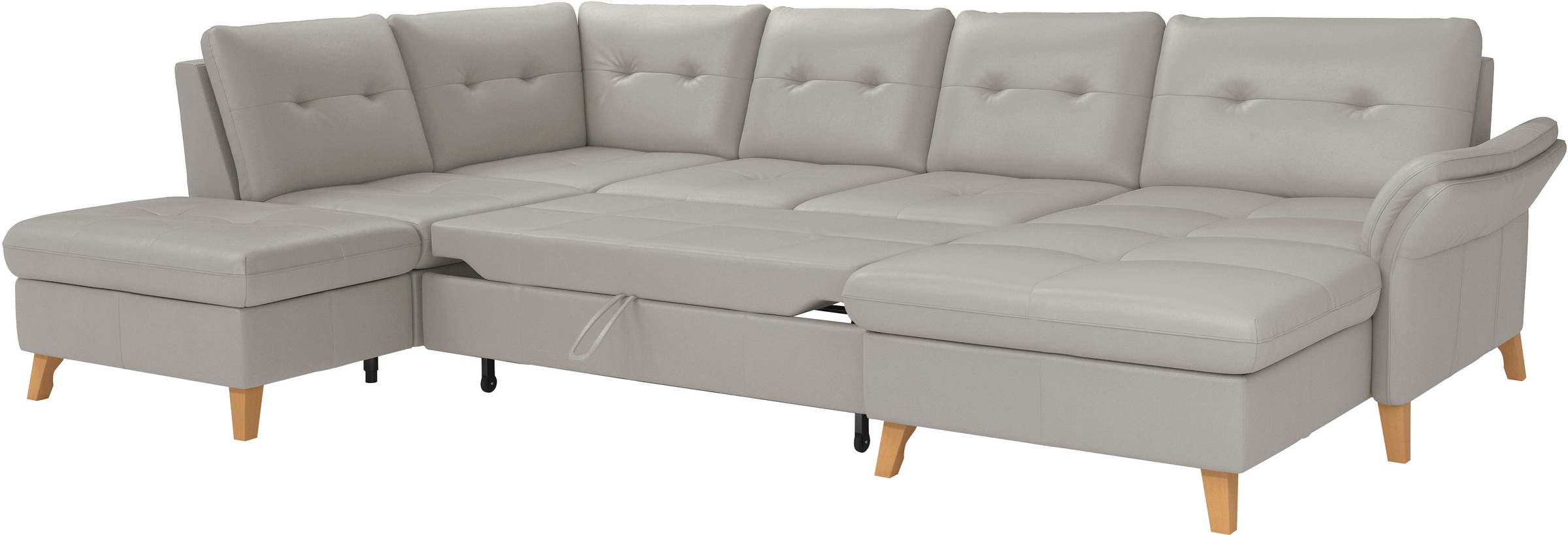 sit&more Wohnlandschaft »Göteborg«, inkl. Sitztiefenverstellung, wahlweise mit Bettfunktion & Bettkasten