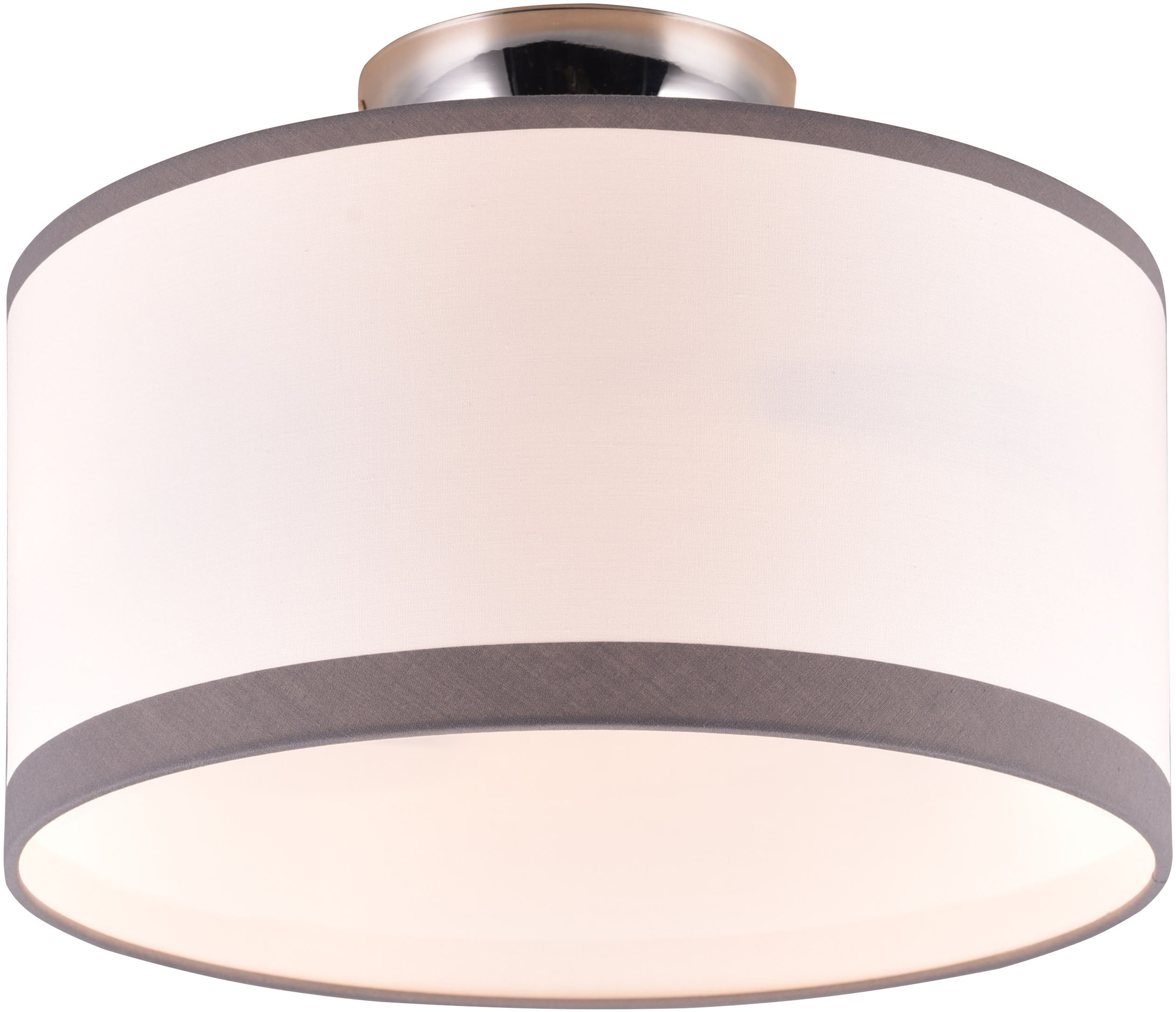 REALITY Leuchten Deckenleuchte »DAVOS, Deckenlampe mit Stoffschirm exkl 2xE günstig online kaufen
