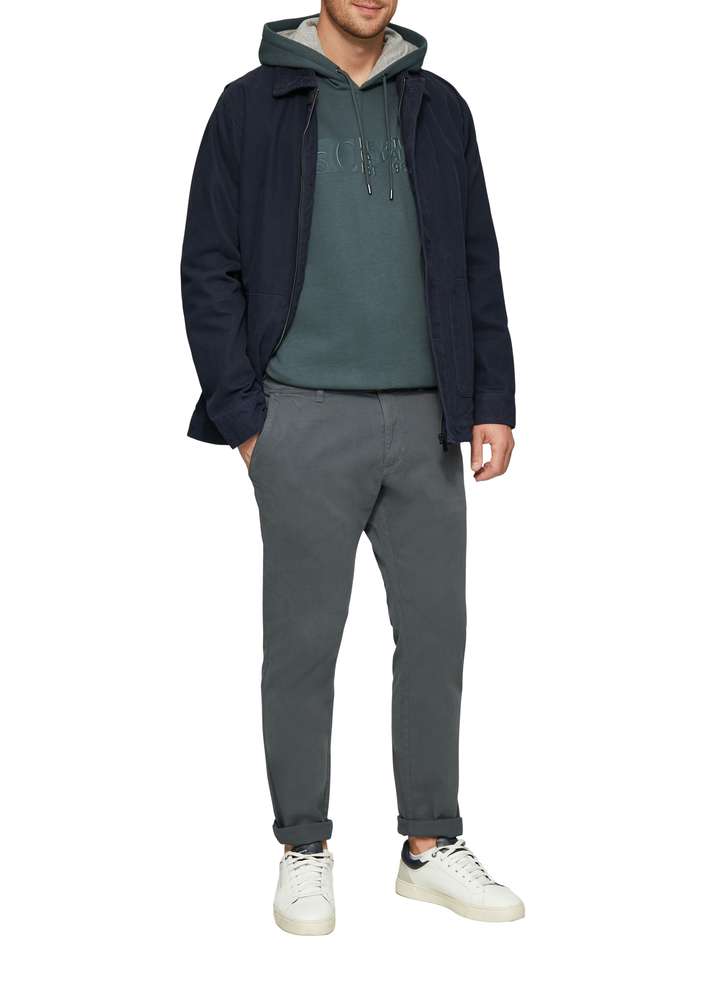 s.Oliver Kapuzensweatshirt, mit Front-Print