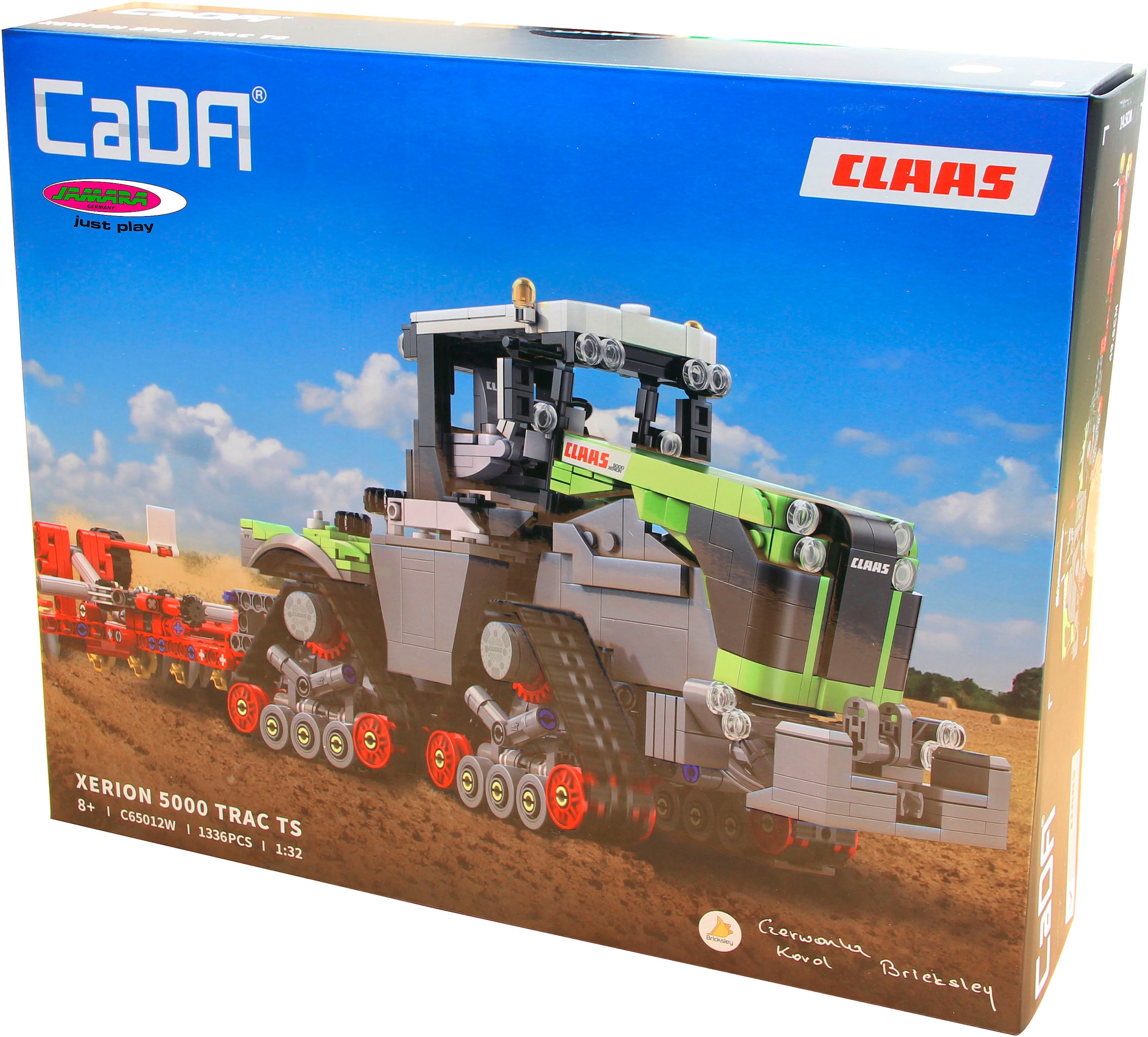 Jamara Konstruktions-Spielset »CaDA, Bricks, Claas Xerion 5000 Trac TS (402856)«, (1336 St.)