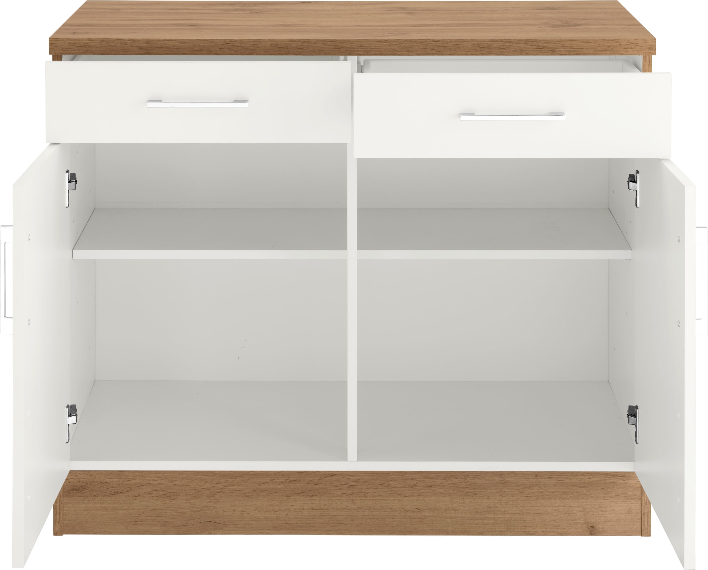 KOCHSTATION Unterschrank »KS-Colmar«, 100 cm, mit Metallgriff, für viel Stauraum