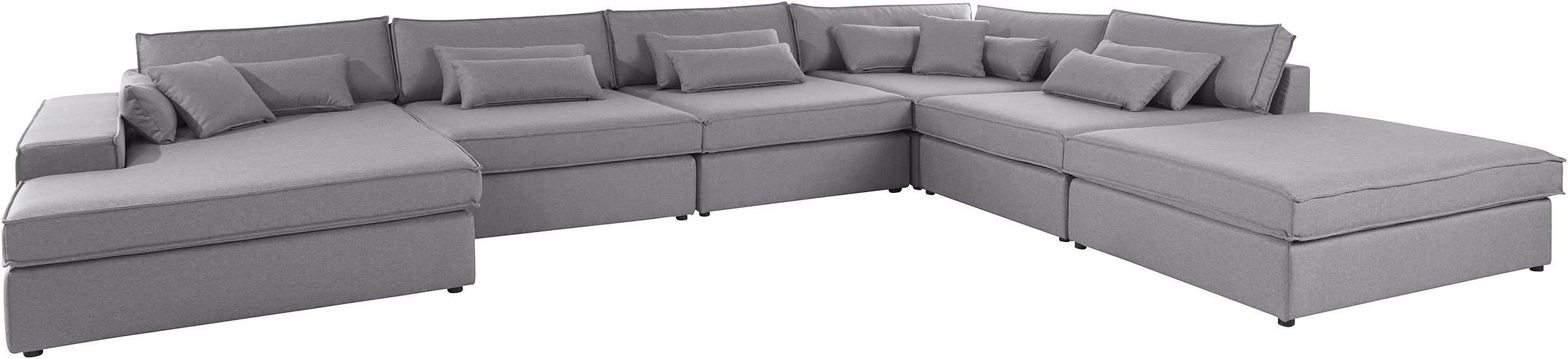 OTTO home Wohnlandschaft "Enid U-Form" 6 Teile, bestehend aus Modulen, in v günstig online kaufen