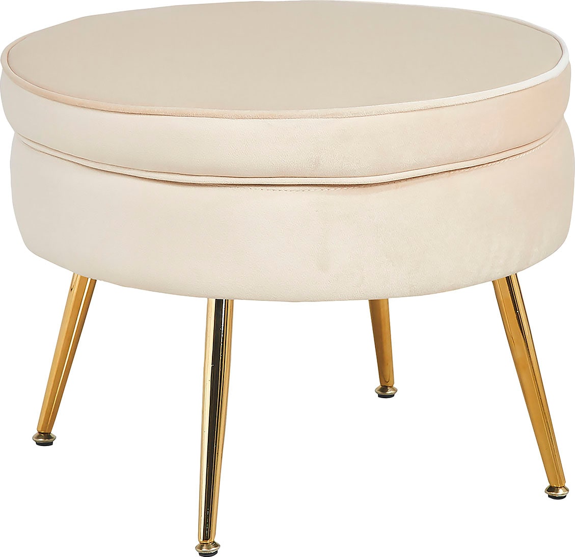 SalesFever Polsterhocker »Clam«, mit hohem Sitzkissen