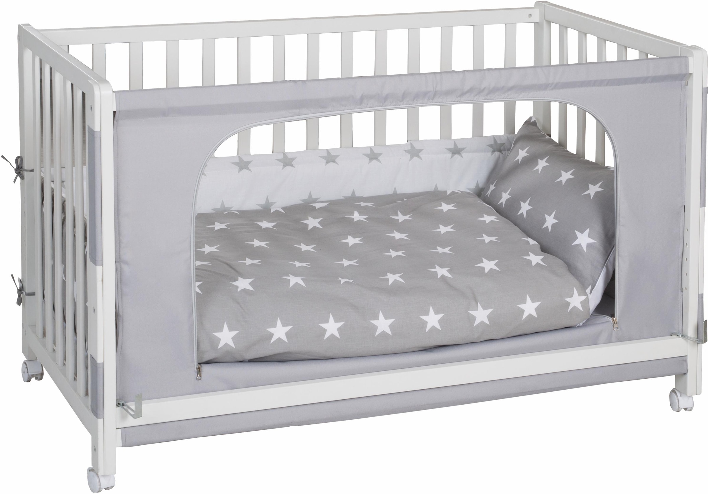 roba® Beistellbett Little Stars 60 x 120 cm, Anstellbett zum Elternbett mit günstig online kaufen