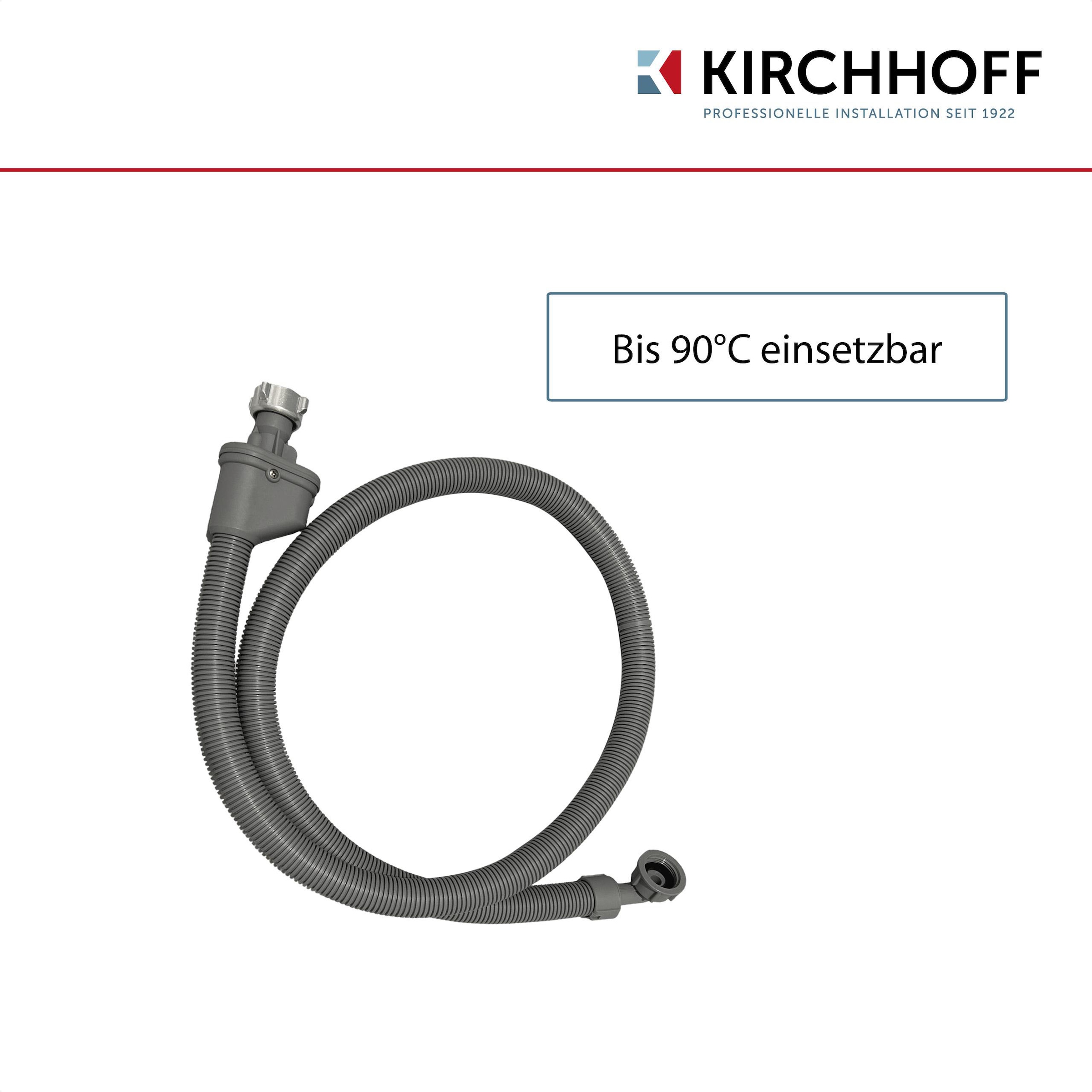 Kirchhoff Zulaufschlauch, Sicherheits-Zulaufschlauch, 3/4"IG x 2 m x 3/4"IG, 10bar/90°C