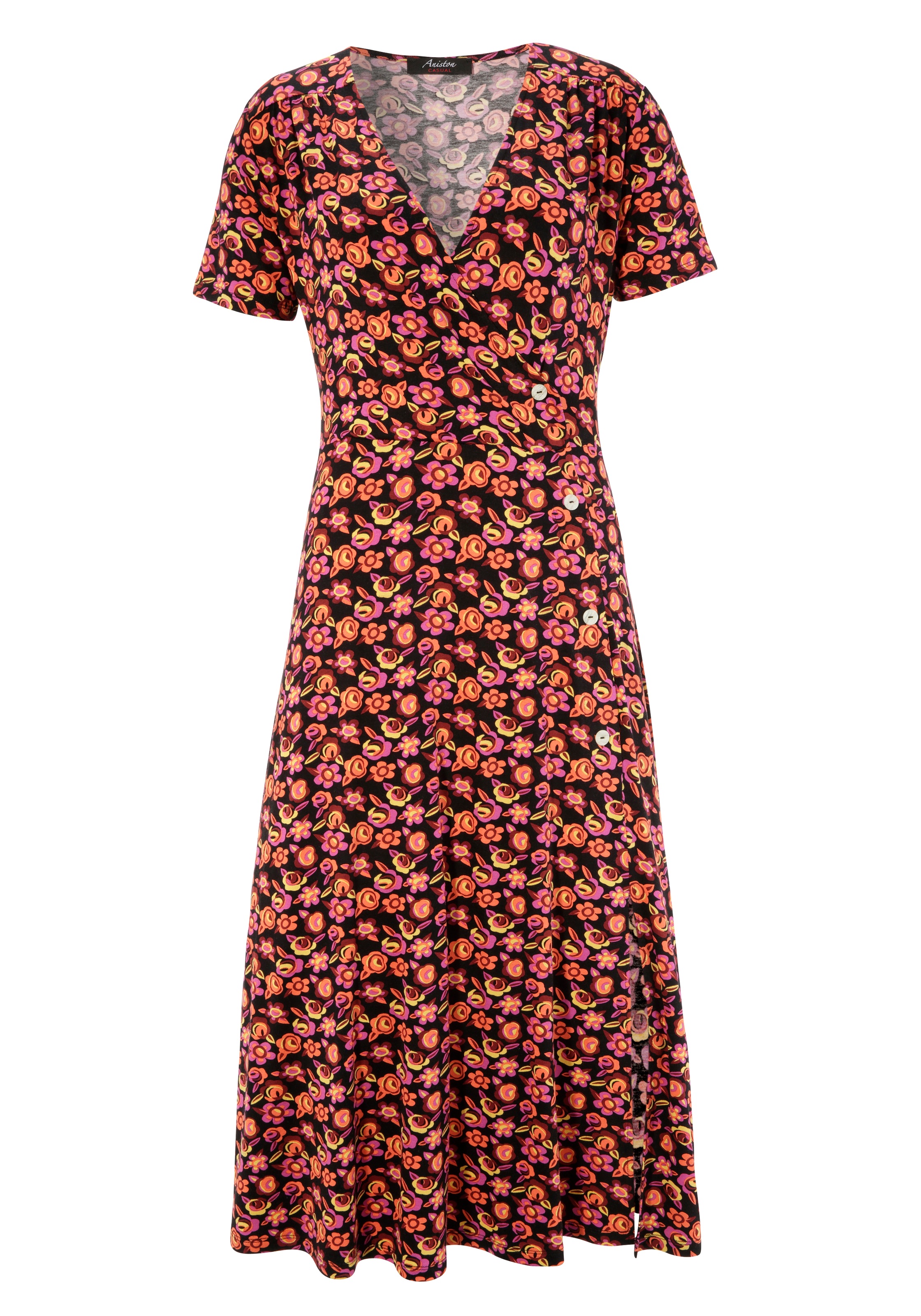 Aniston CASUAL Jerseykleid, mit farbenfrohen Blüten bedruckt online  bestellen