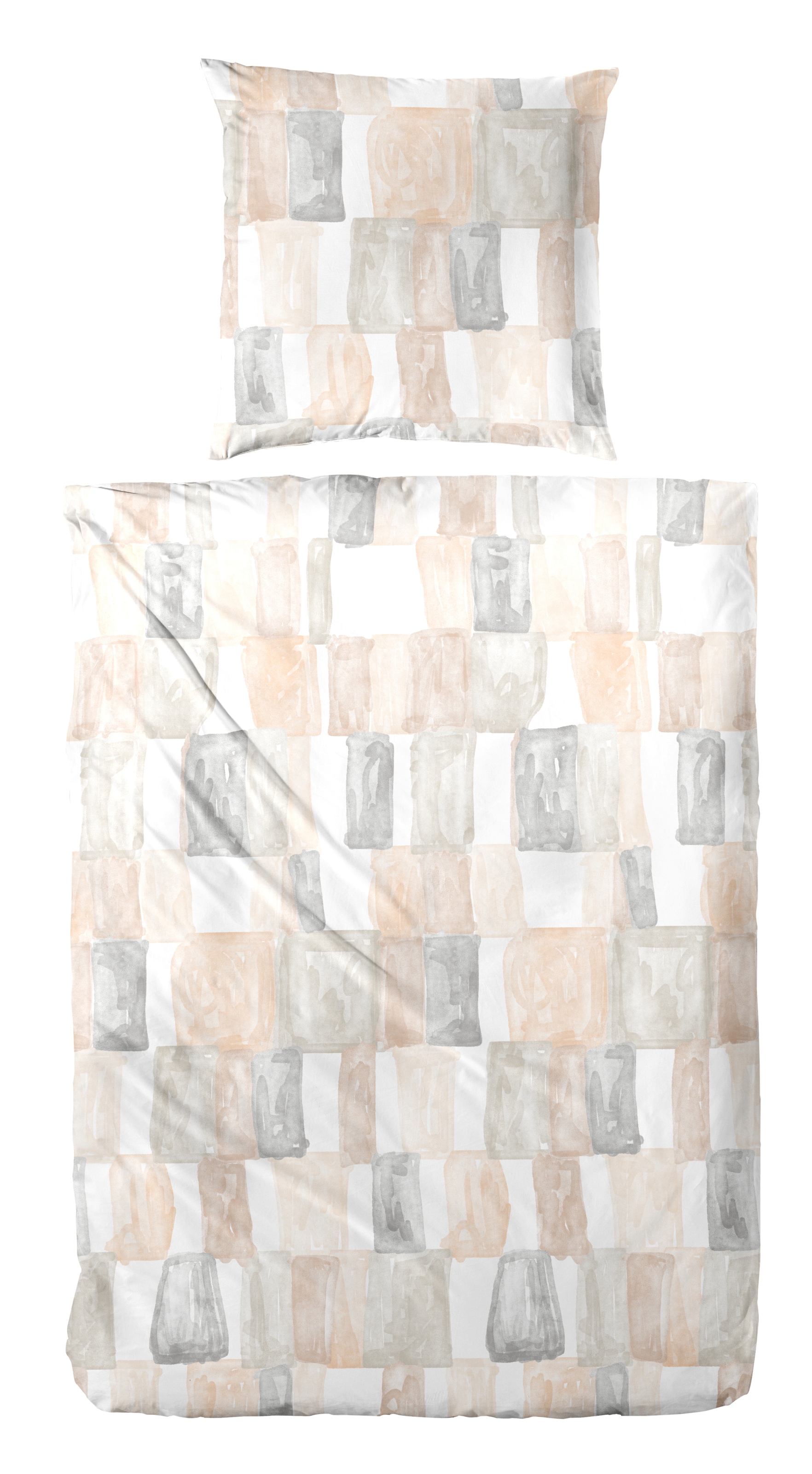 Primera Bettwäsche »Perkal-Bettwäsche Watercolor Check«, mit Karo-Muster günstig online kaufen