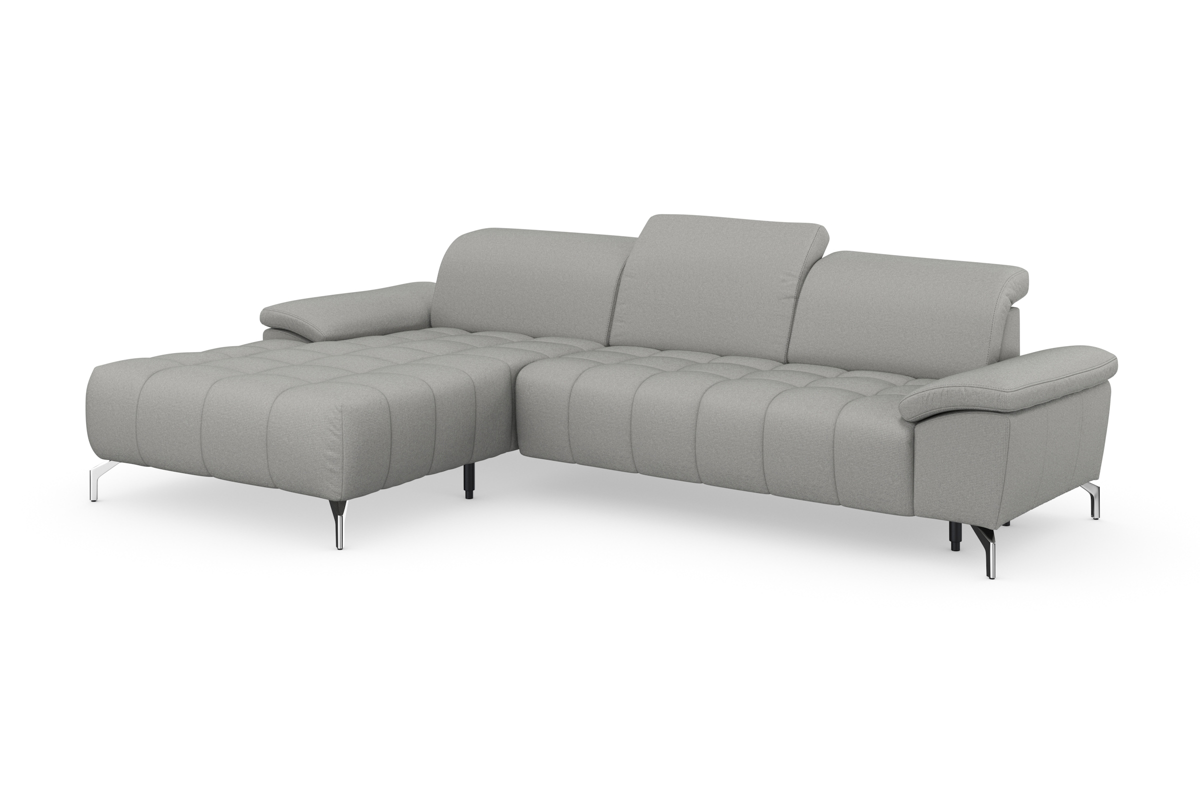 sit&more Ecksofa »Cool L-Form«, wahlweise mit Kopfteilverstellung und Vorziehsitz, motorisch