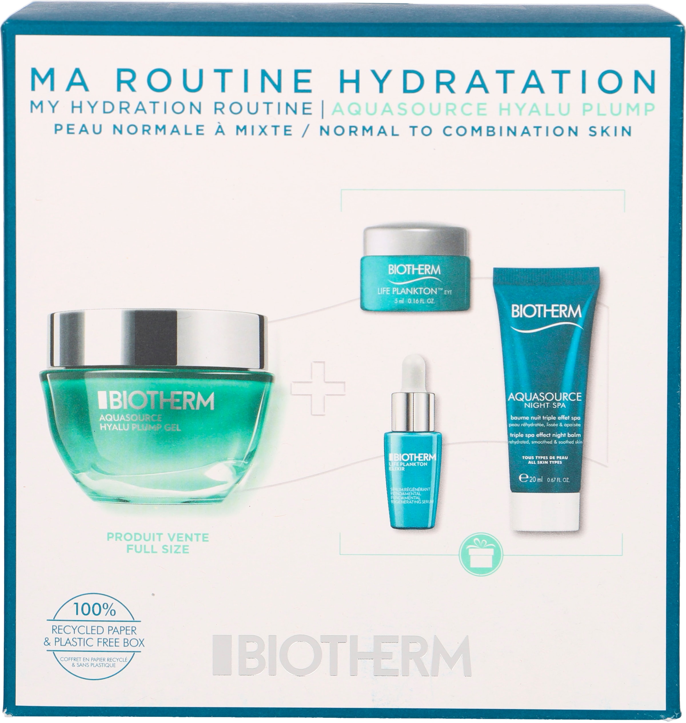 BIOTHERM Gesichtspflege-Set »Aquasource Hyalu Plump Gel Value Set«, (4 tlg.)