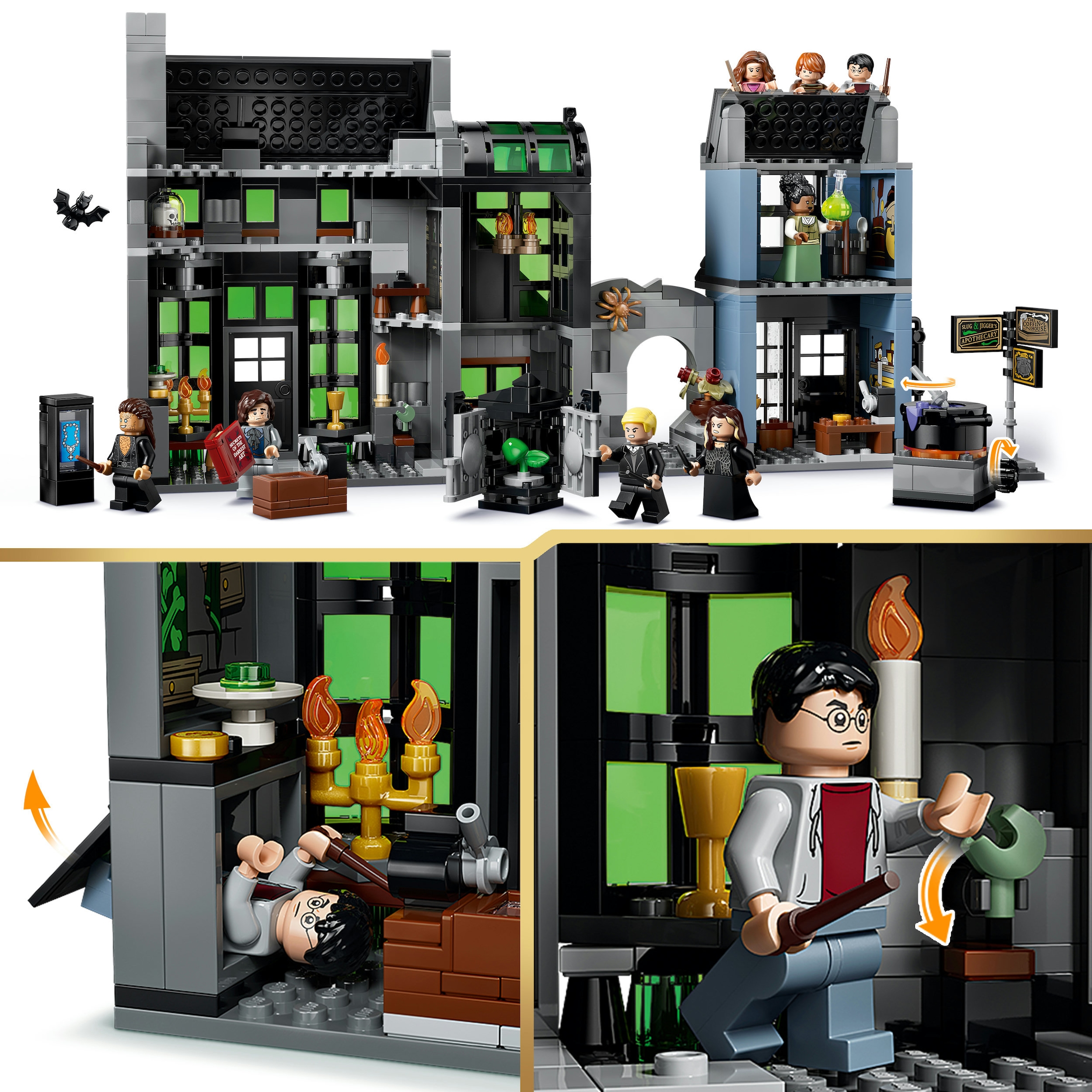 LEGO® Konstruktionsspielsteine »Zaubererläden in der Winkelgasse (76471), LEGO Harry Potter« Made in Europe